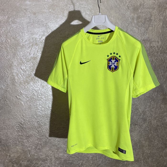 Nike Nike x Brazil 2013 Training t shirt football jersey lime tee