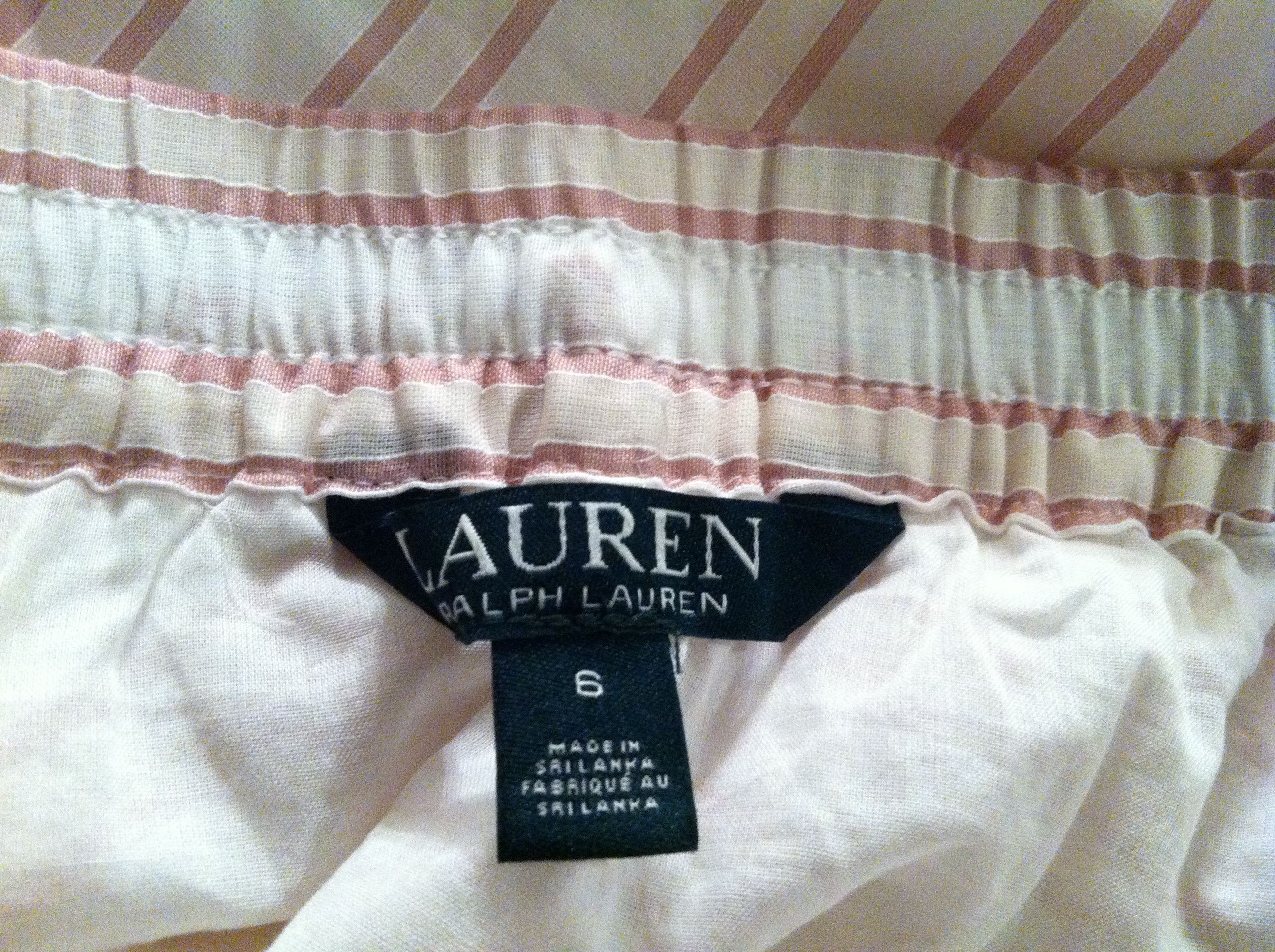 Ralph Lauren RALPH LAUREN WOMEN'S NEW 100%COTTON SKIRT SIZE: 6 Size 28" / US 6 / IT 42 - 6 Thumbnail