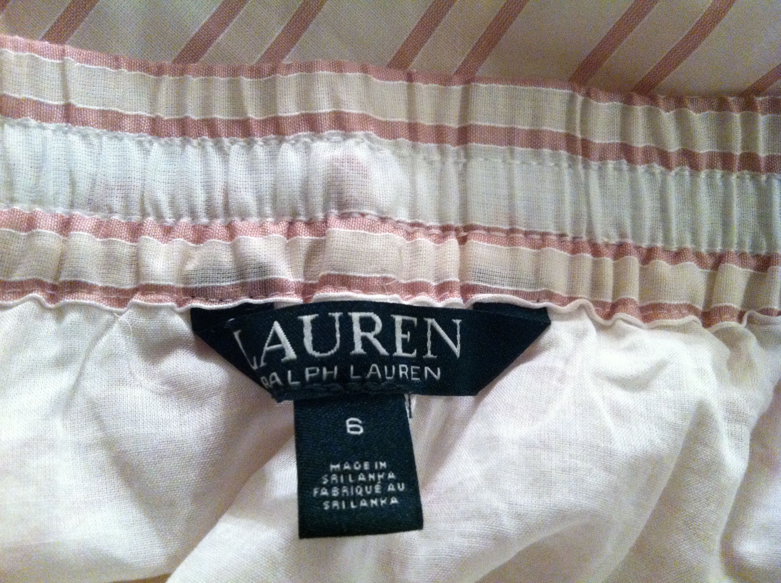 Ralph Lauren RALPH LAUREN WOMEN'S NEW 100%COTTON SKIRT SIZE: 6 Size 28" / US 6 / IT 42 - 5 Thumbnail
