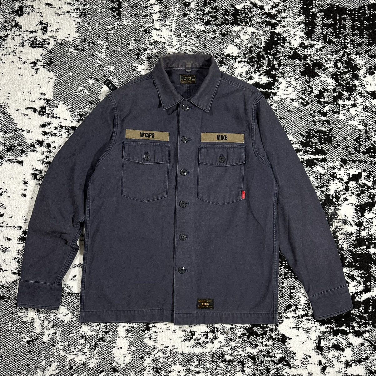 Wtaps WTAPS BUDS LS SHIRT COTTON SATIN 2015 NAVY | Grailed