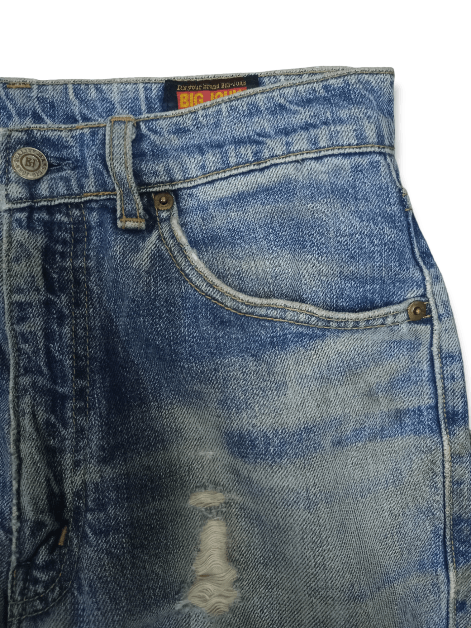 Japanese Brand SALES 🔥 Vintage Japanese Brand Blue Wash Distressed Jeans Size US 27 - 6 Thumbnail