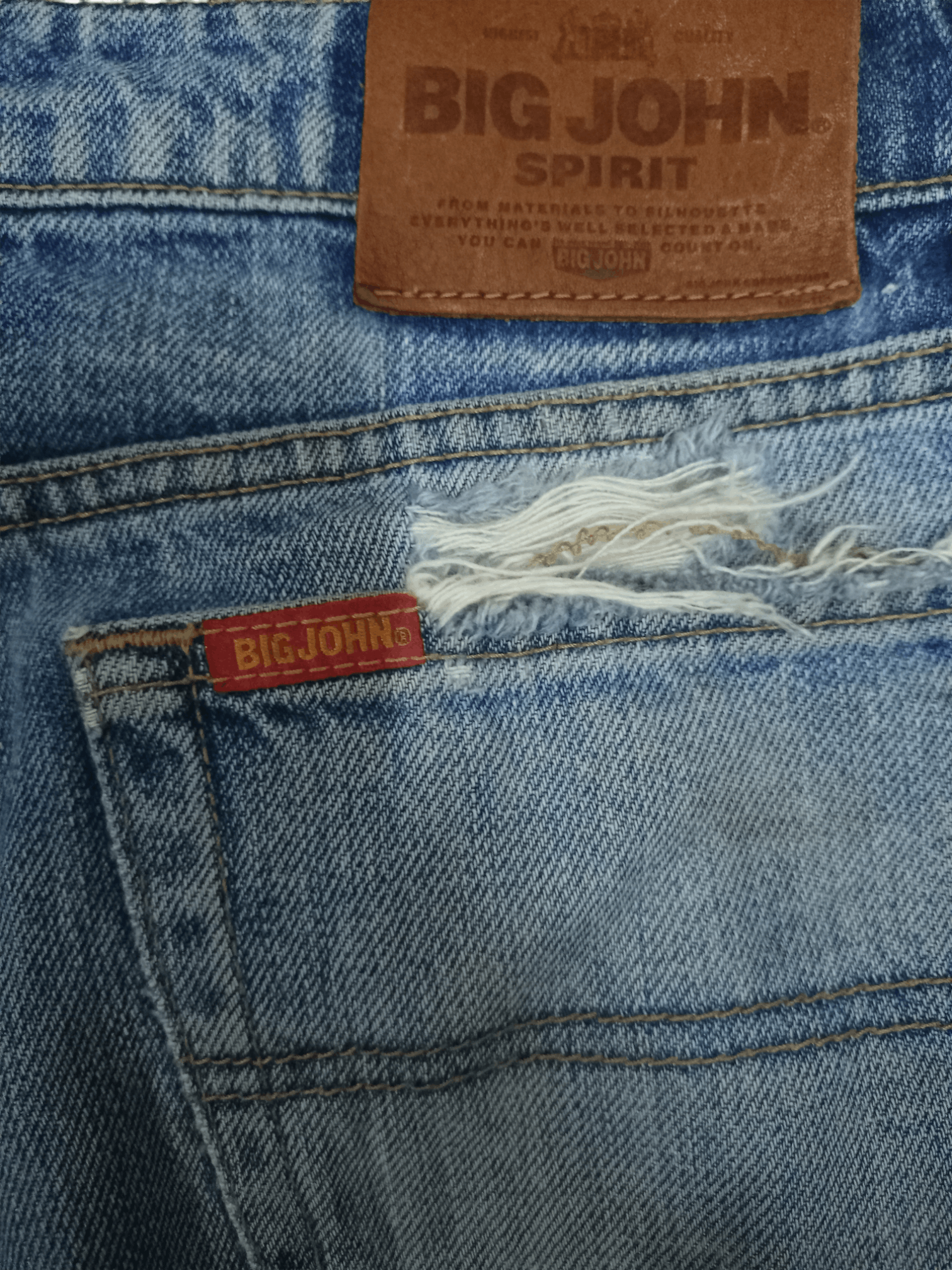 Japanese Brand SALES 🔥 Vintage Japanese Brand Blue Wash Distressed Jeans Size US 27 - 9 Thumbnail