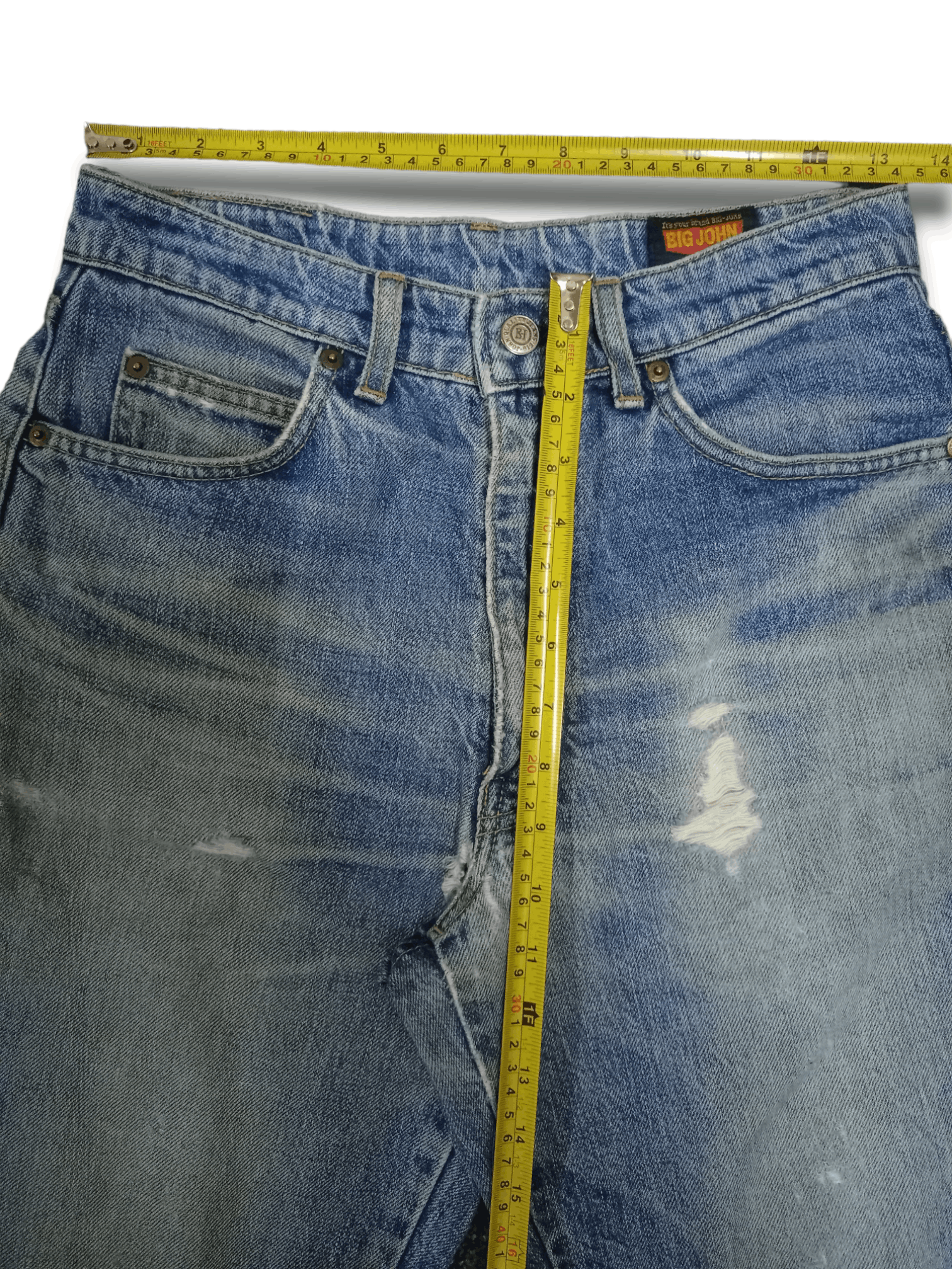 Japanese Brand SALES 🔥 Vintage Japanese Brand Blue Wash Distressed Jeans Size US 27 - 10 Thumbnail