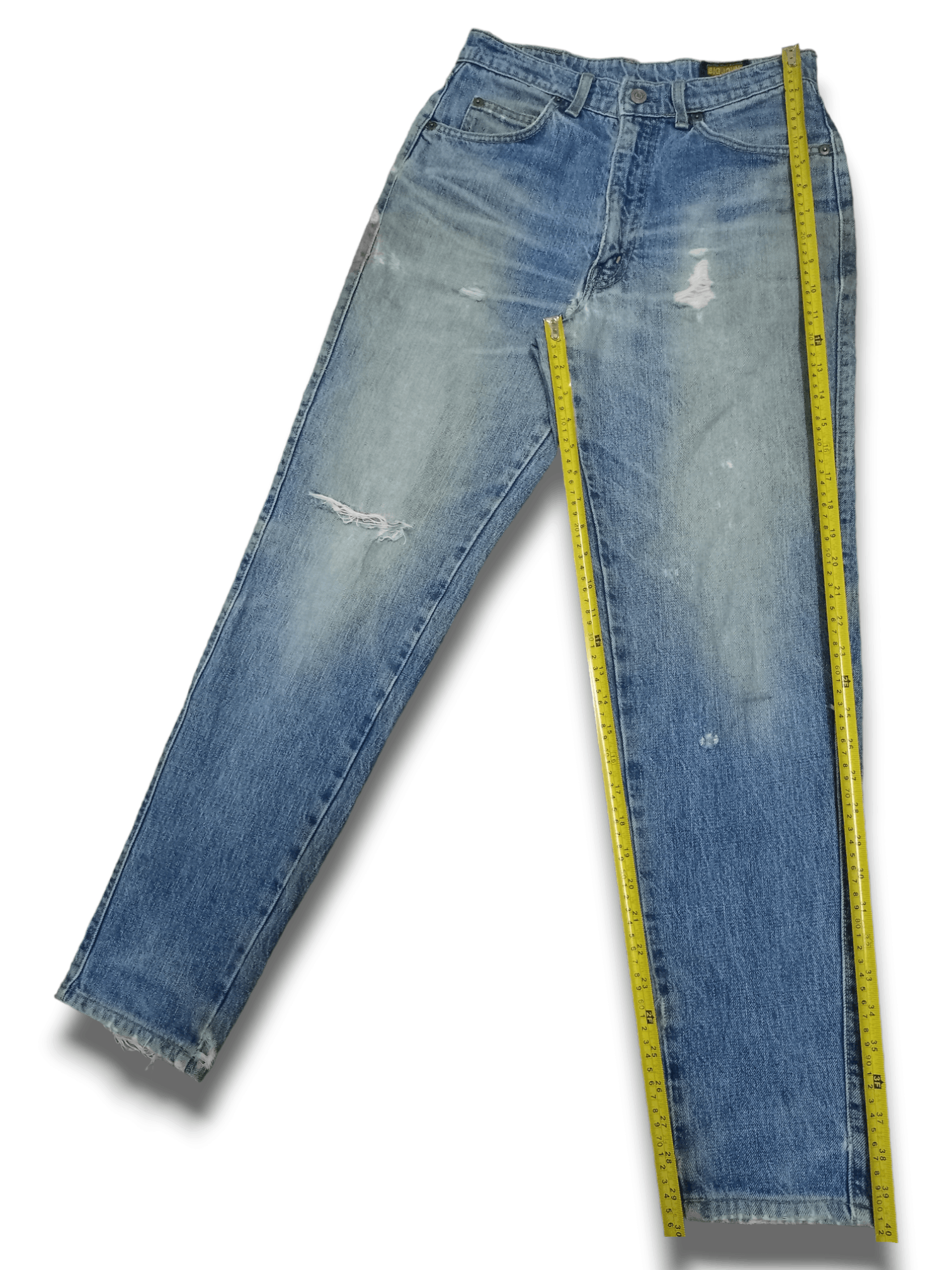 Japanese Brand SALES 🔥 Vintage Japanese Brand Blue Wash Distressed Jeans Size US 27 - 11 Thumbnail