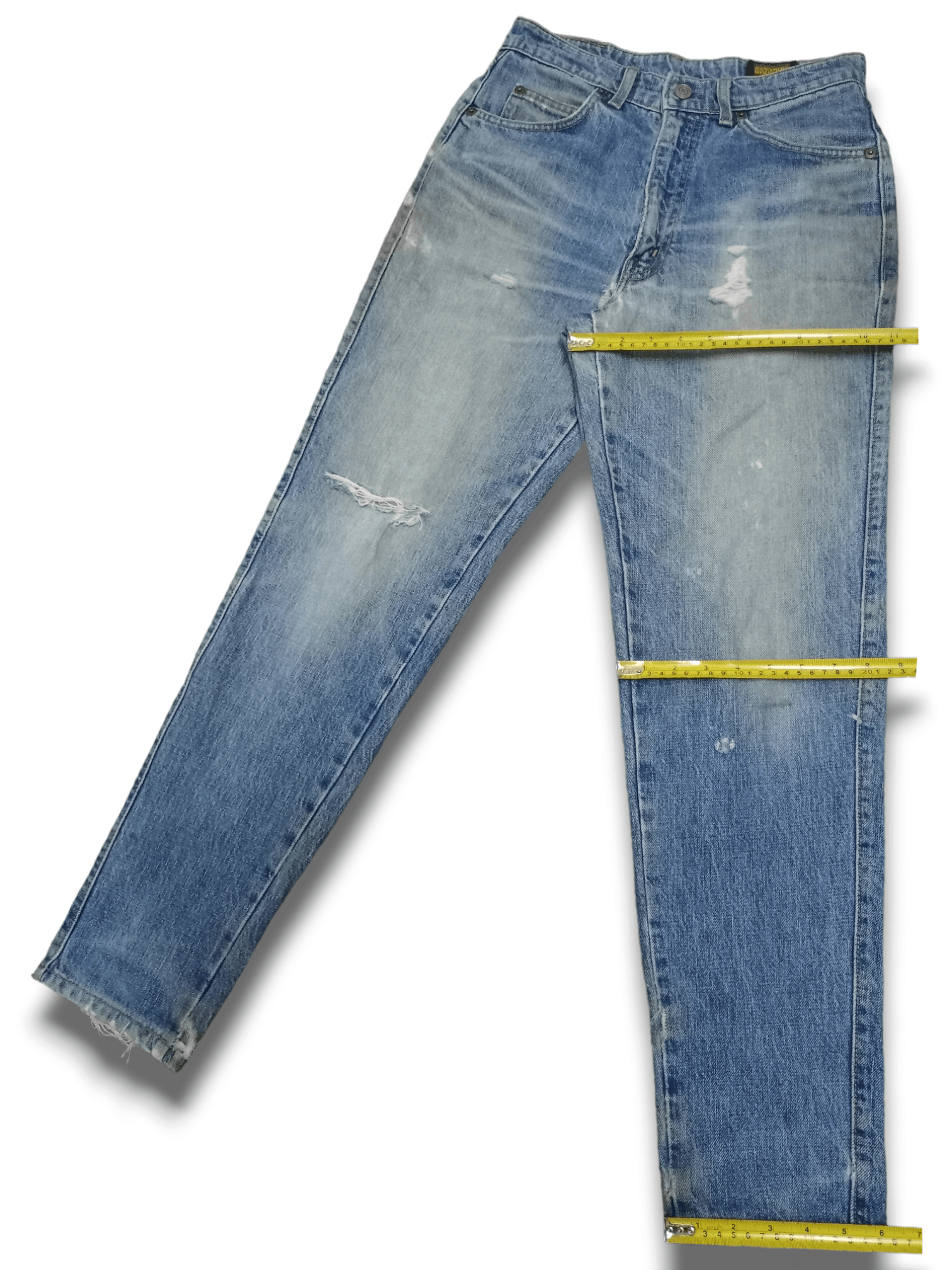 Japanese Brand SALES 🔥 Vintage Japanese Brand Blue Wash Distressed Jeans Size US 27 - 12 Thumbnail