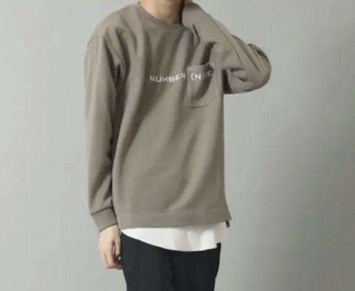 Number (N)ine number nine logo long sleeve t-shirt Size US M / EU 48-50 / 2 - 3 Thumbnail