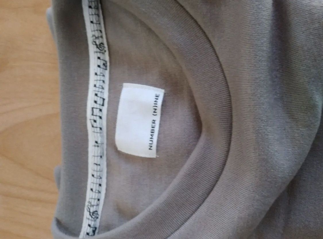 Number (N)ine number nine logo long sleeve t-shirt Size US M / EU 48-50 / 2 - 4 Thumbnail