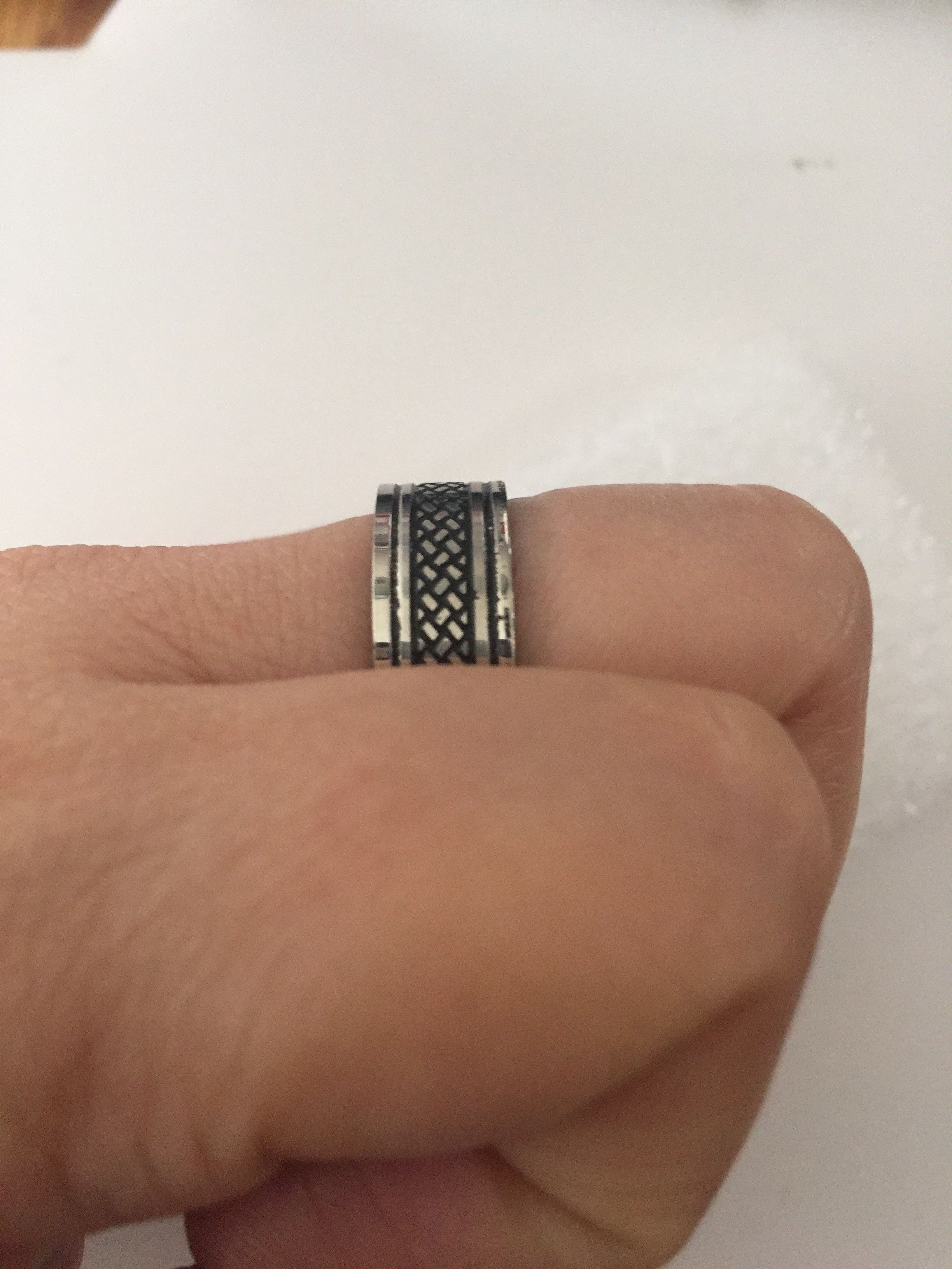 Handmade Viking stainless steel ring - US Size 9 Size ONE SIZE - 4 Thumbnail