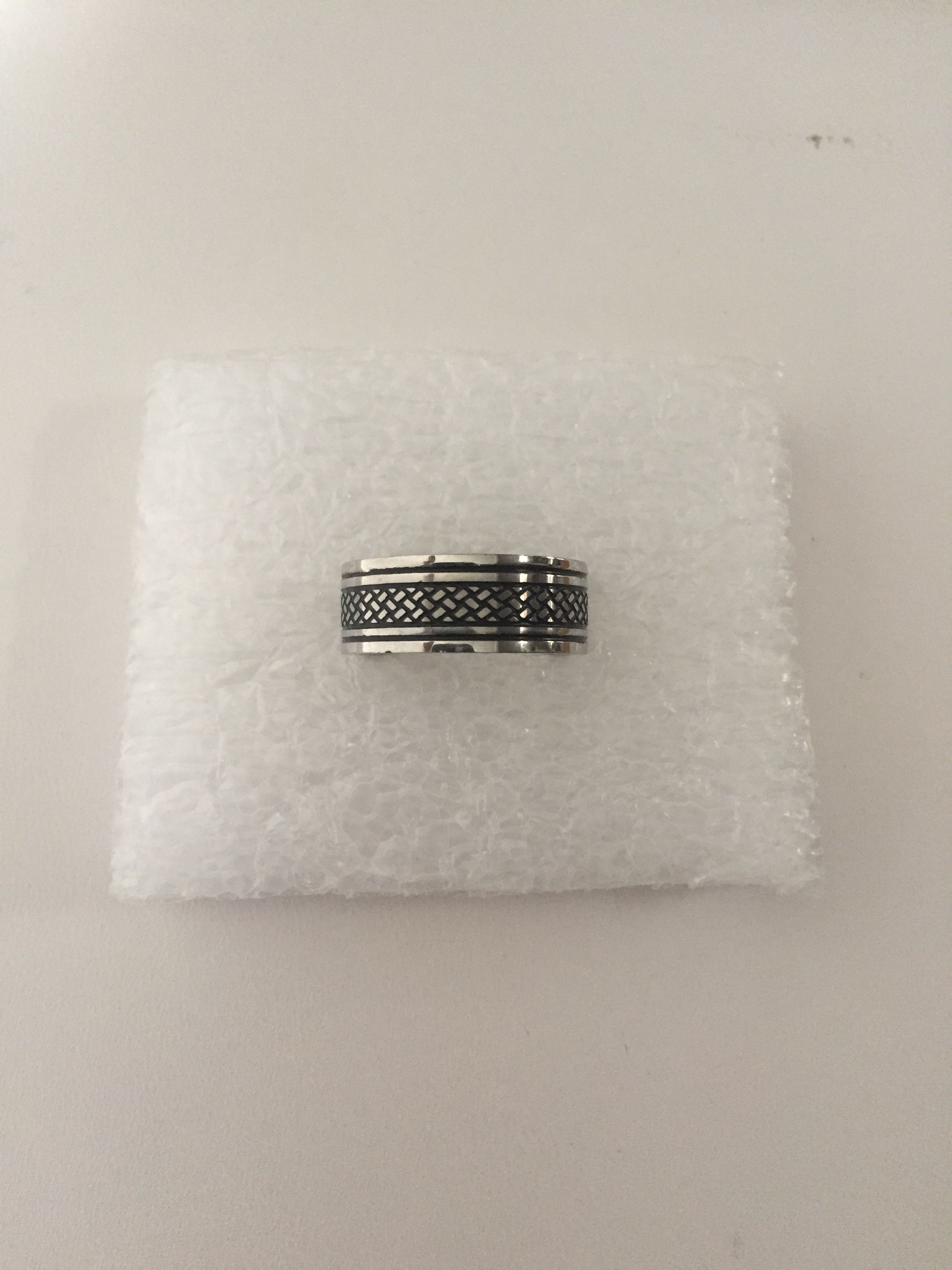 Handmade Viking stainless steel ring - US Size 9 Size ONE SIZE - 1 Thumbnail