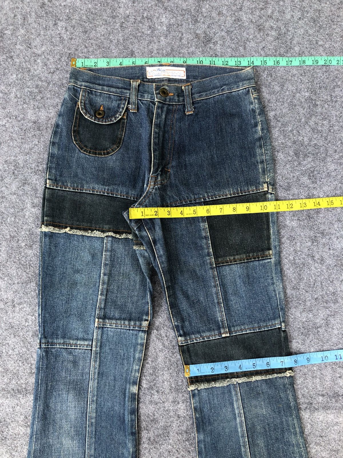 If Six Was Nine Vintage 90s🔥RNA INC🔥Thrashed Hybrid Flared Jeans LGB Size 28" / US 6 / IT 42 - 3 Thumbnail
