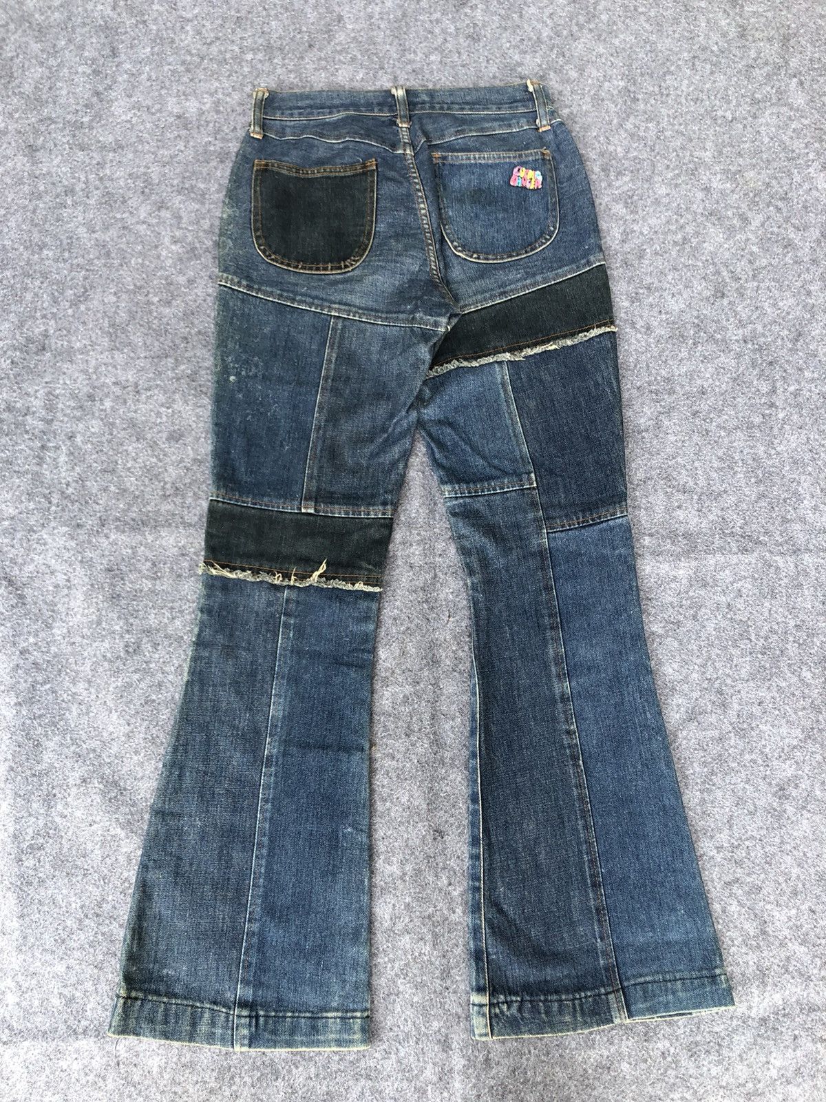 If Six Was Nine Vintage 90s🔥RNA INC🔥Thrashed Hybrid Flared Jeans LGB Size 28" / US 6 / IT 42 - 2 Thumbnail