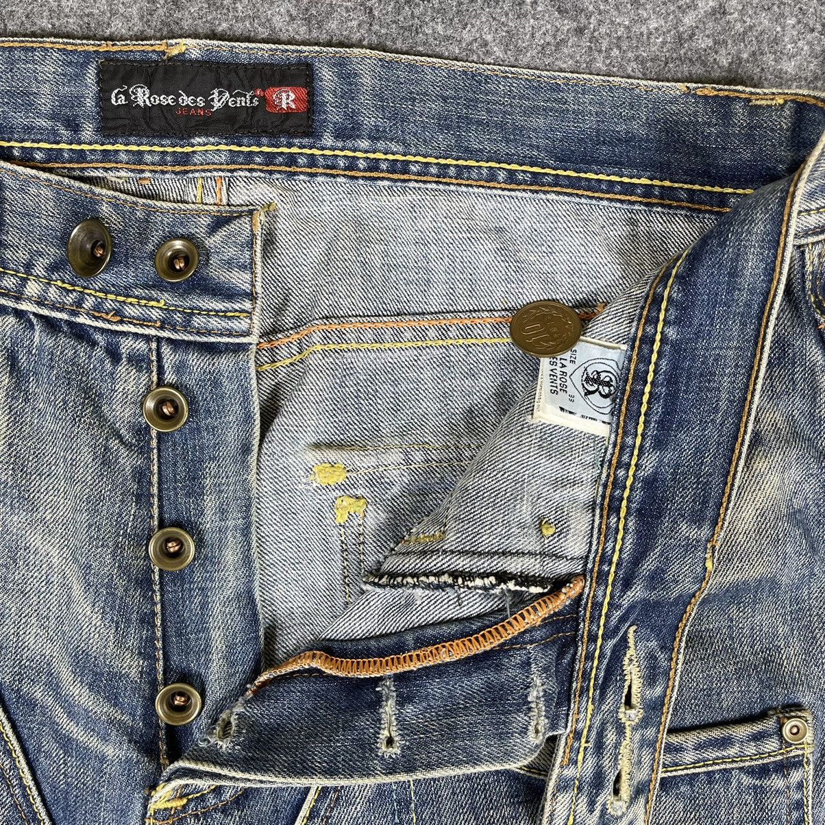 Vintage’90s🔥LA ROSE DES VENTS🔥Double Knee Distressed Denim
