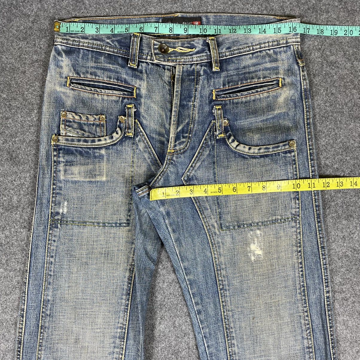 Vintage’90s🔥LA ROSE DES VENTS🔥Double Knee Distressed Denim