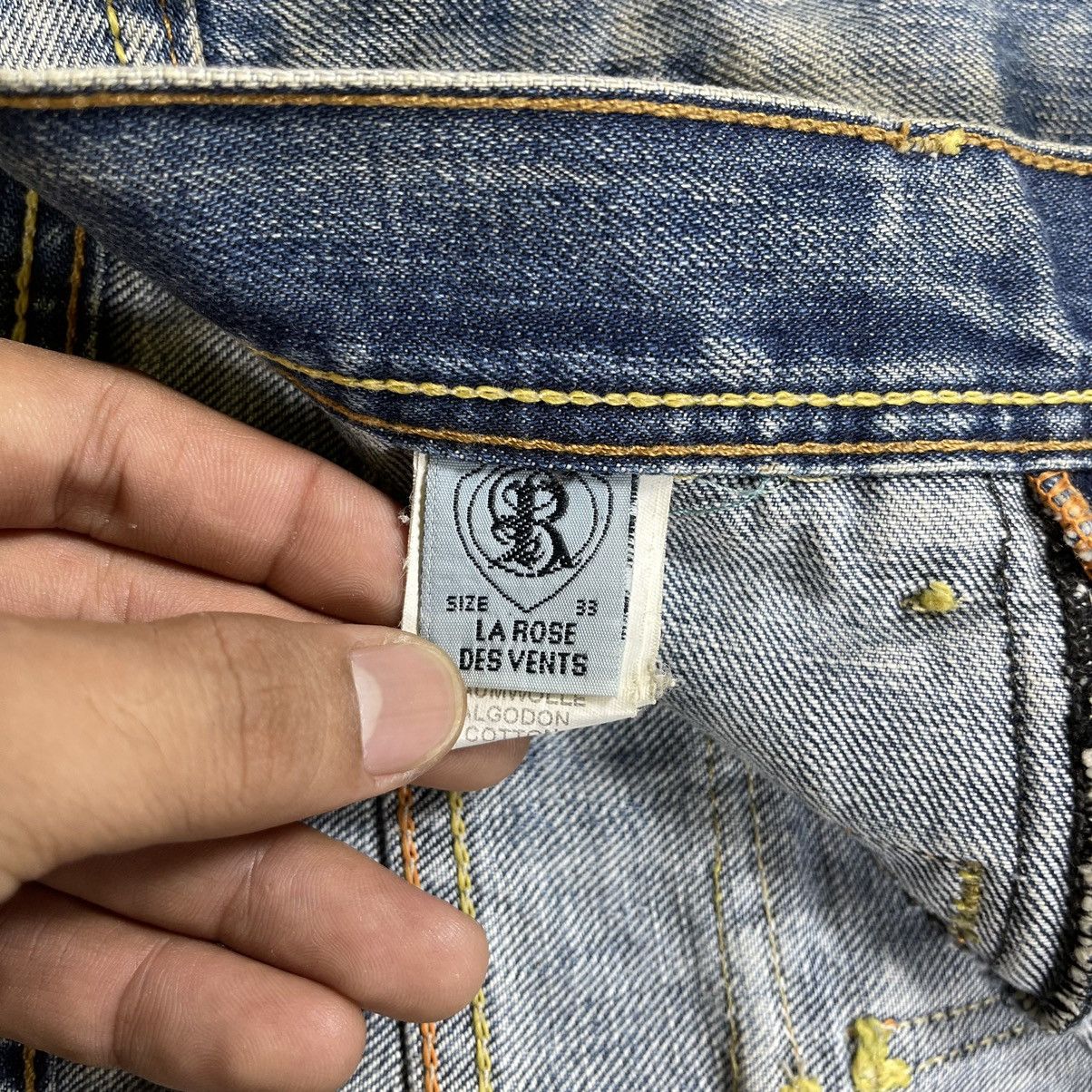 Vintage’90s🔥LA ROSE DES VENTS🔥Double Knee Distressed Denim