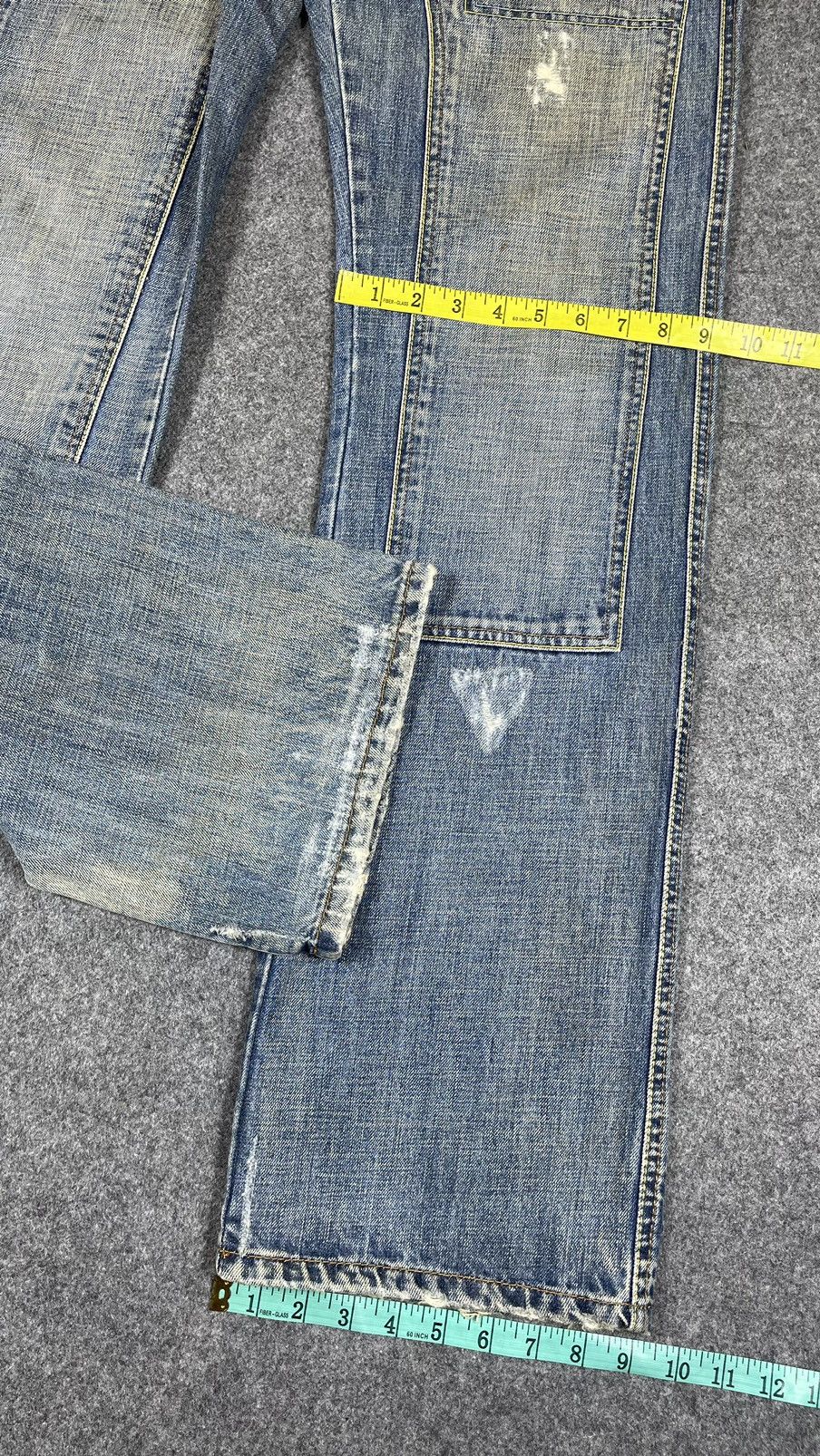 Vintage’90s🔥LA ROSE DES VENTS🔥Double Knee Distressed Denim