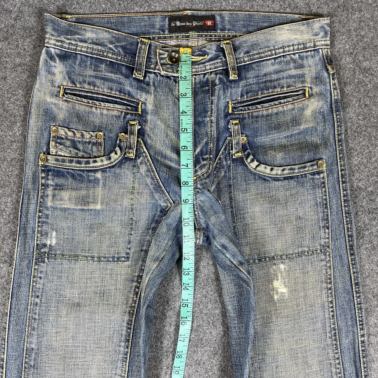 Vintage’90s🔥LA ROSE DES VENTS🔥Double Knee Distressed Denim