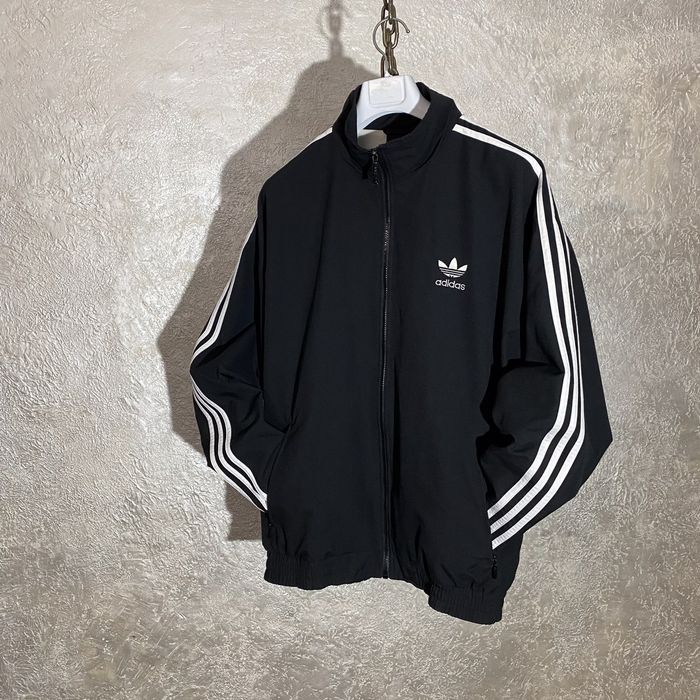 Adidas OG Adidas Original 80s - 90s black track top jacket Y2K