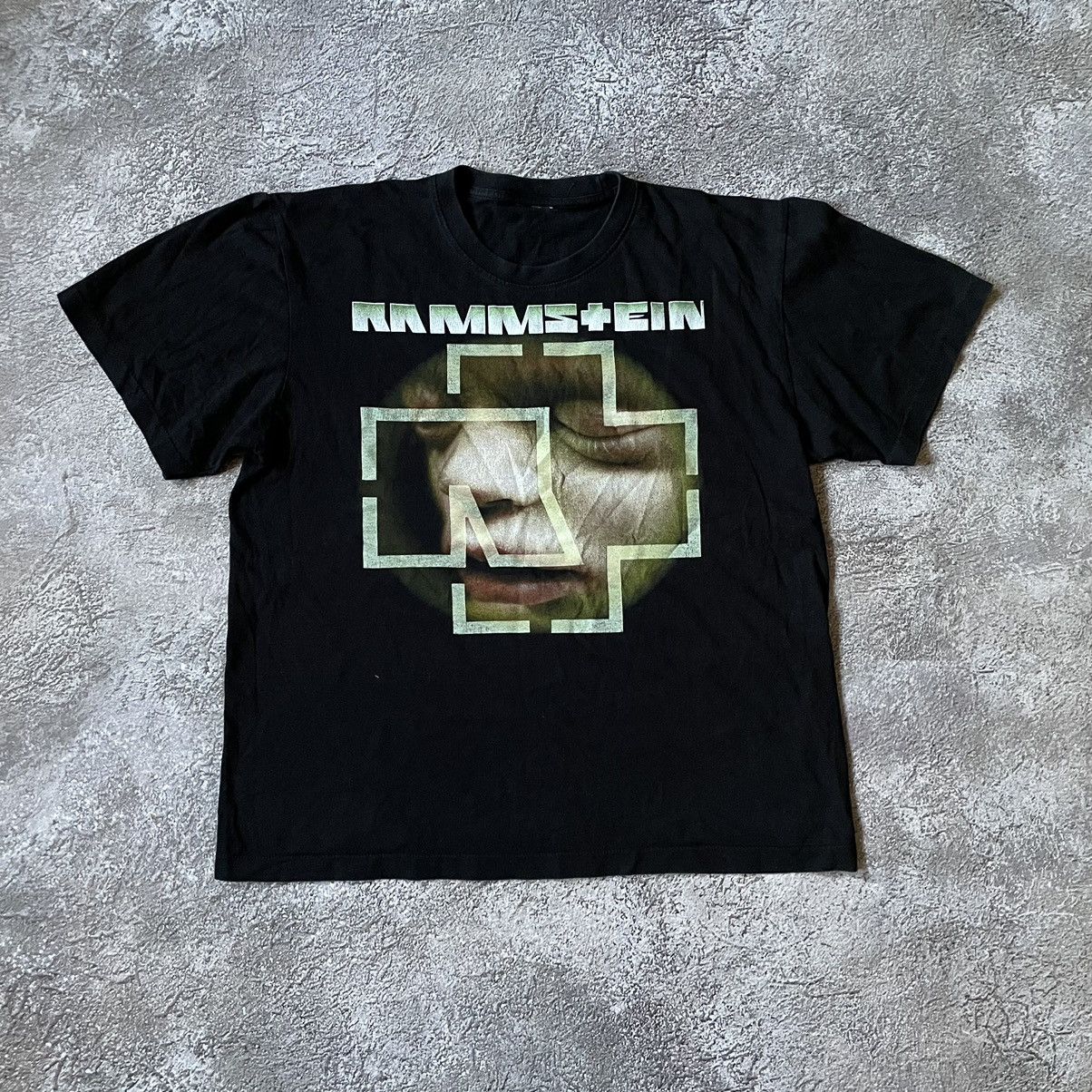 Vintage Vintage Y2K Rammstein Band Graphic Tee Black Swag Grail XL Size US XL / EU 56 / 4 - 2 Thumbnail