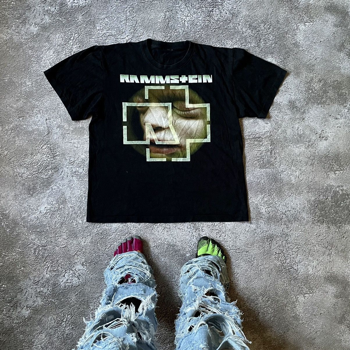 Vintage Vintage Y2K Rammstein Band Graphic Tee Black Swag Grail XL Size US XL / EU 56 / 4 - 1 Thumbnail