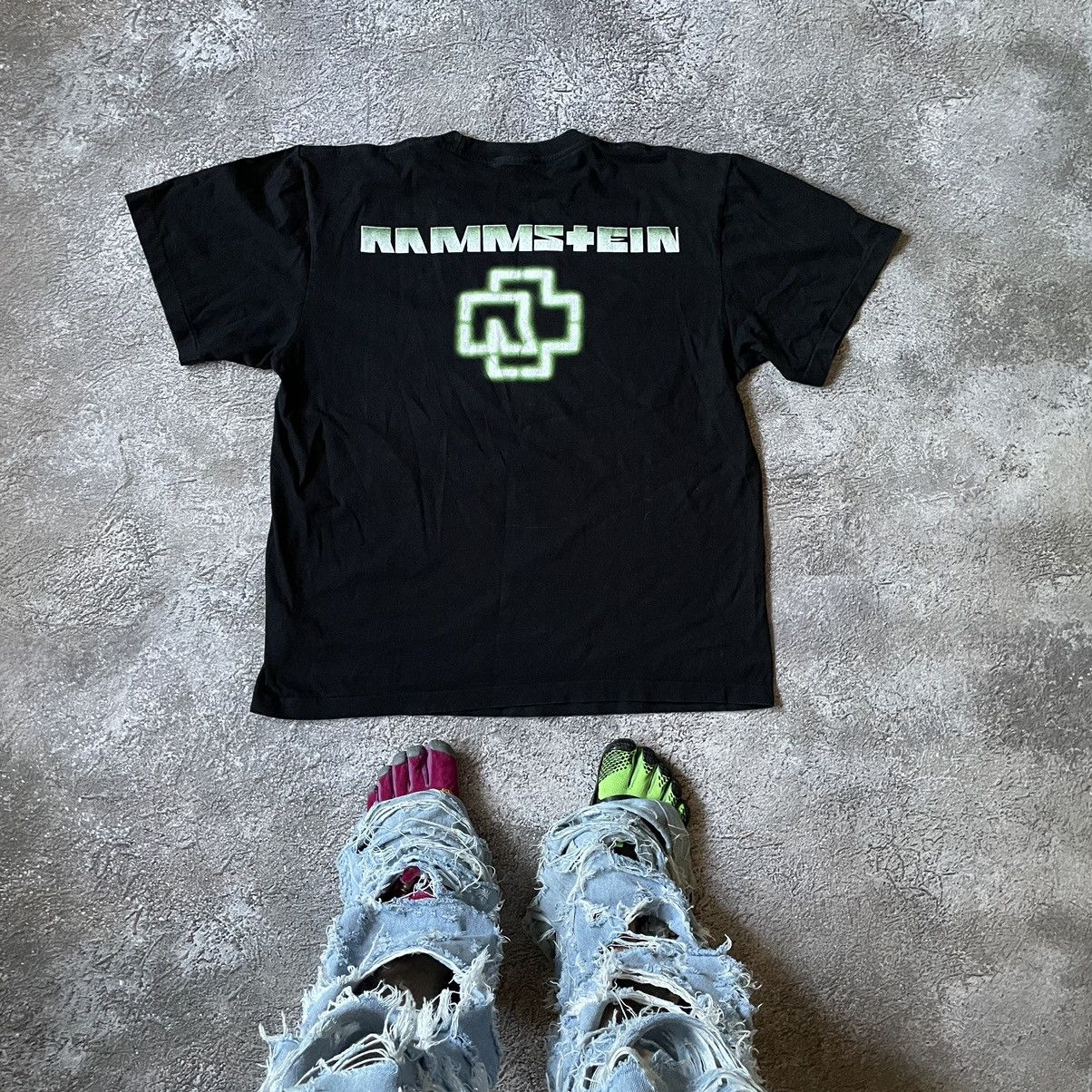Vintage Vintage Y2K Rammstein Band Graphic Tee Black Swag Grail XL Size US XL / EU 56 / 4 - 7 Thumbnail
