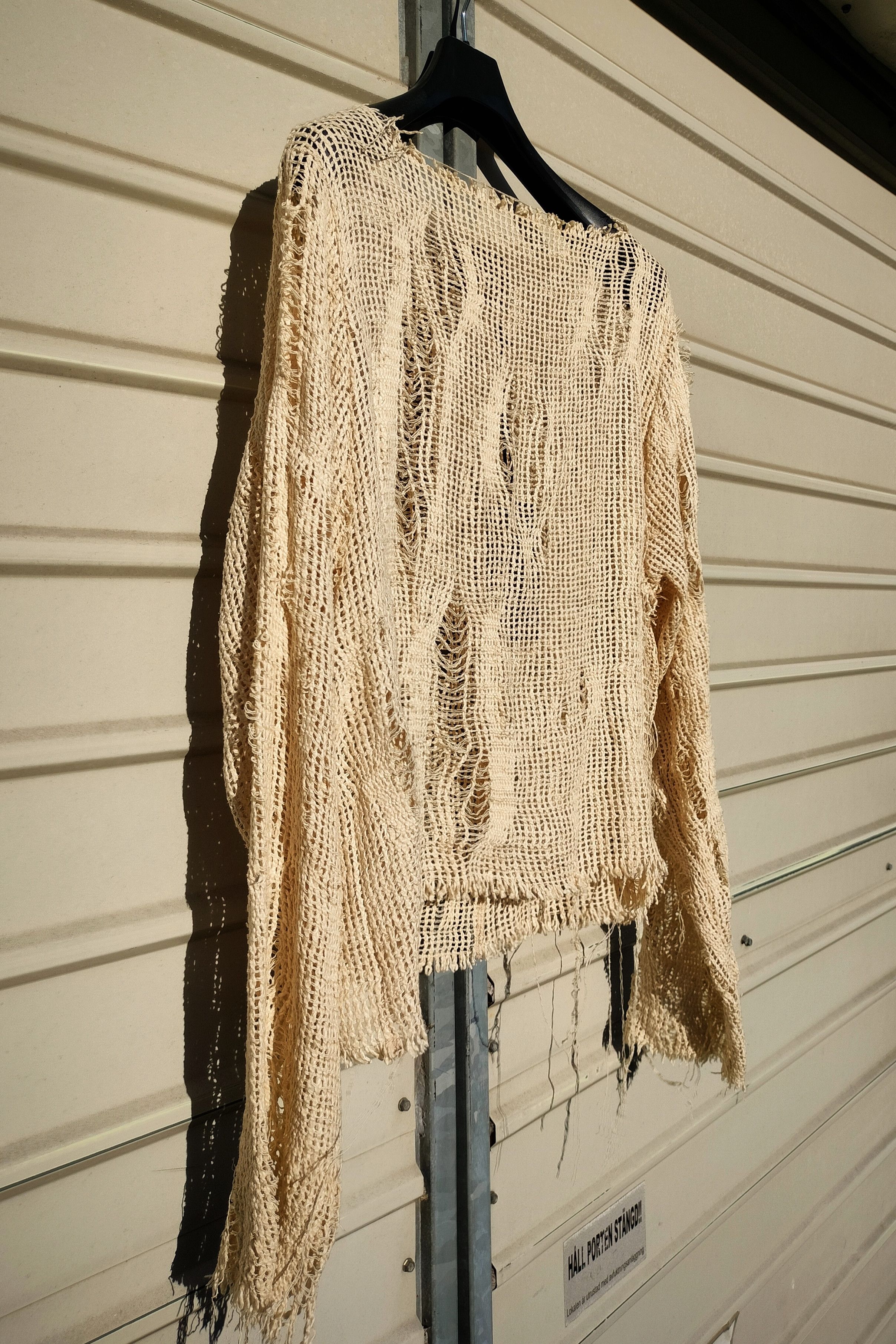 SHINE LUXURY Shine luxury "INCUBUS" woven distressed sweater Size US L / EU 52-54 / 3 - 2 Thumbnail