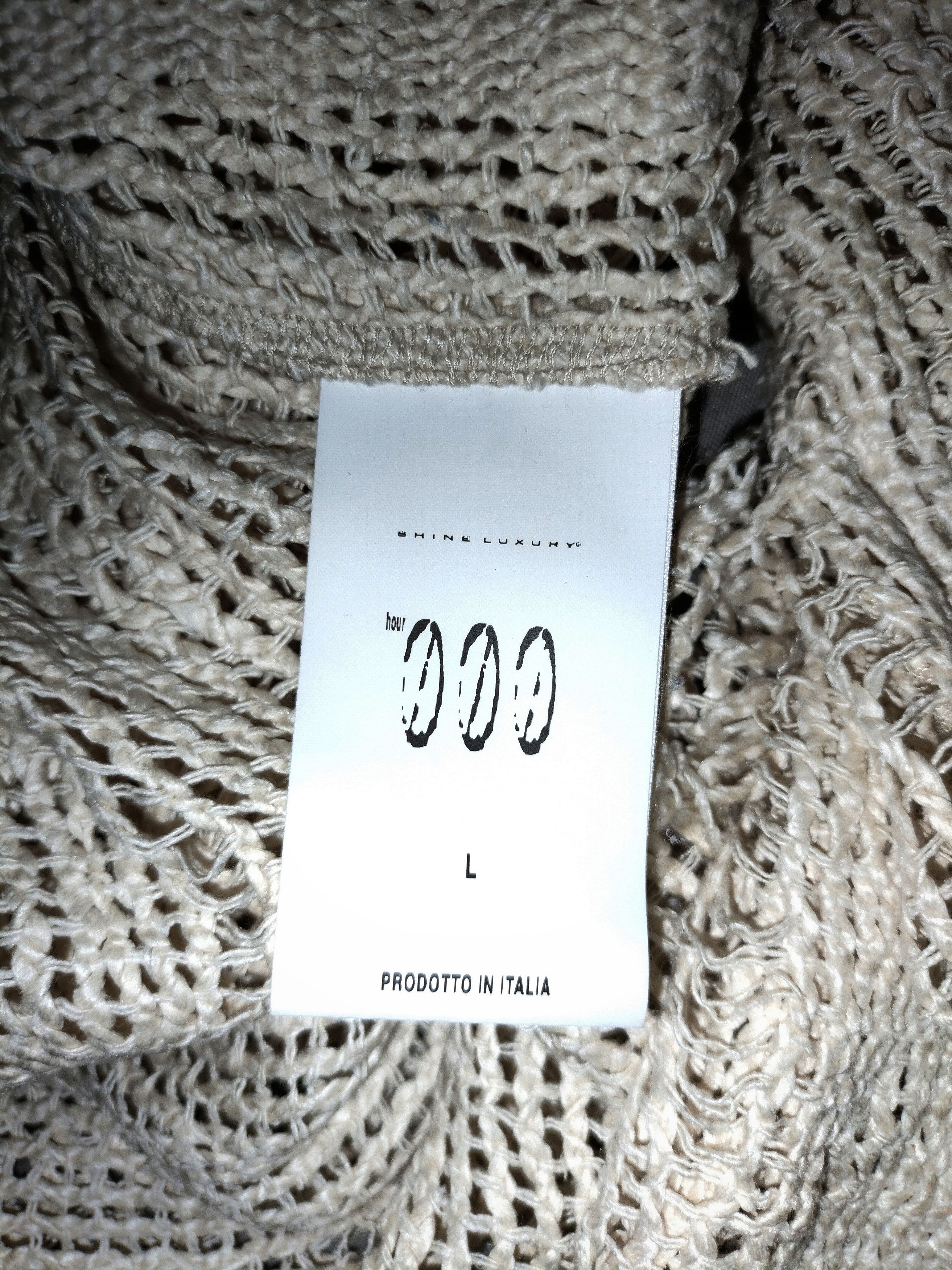 SHINE LUXURY Shine luxury "INCUBUS" woven distressed sweater Size US L / EU 52-54 / 3 - 9 Thumbnail