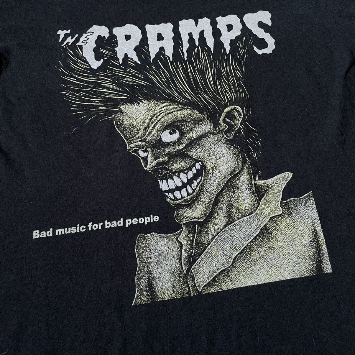 Vintage Vintage Y2K Cramps Band Tee Faded Black Punk Horror Slim L Size US L / EU 52-54 / 3 - 6 Thumbnail