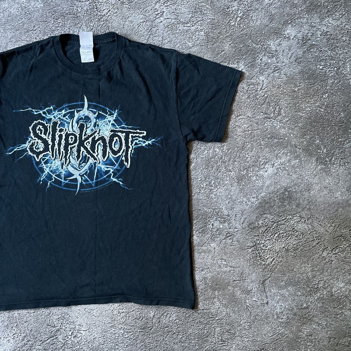 Vintage Vintage 90s Slipknot Graphic Tee Band Punk Grunge Washed M Size US M / EU 48-50 / 2 - 5 Thumbnail