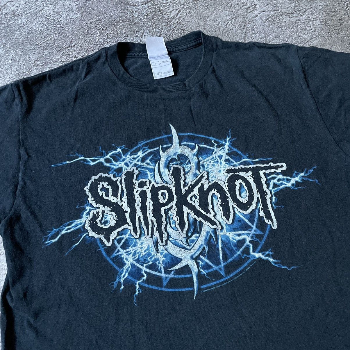 Vintage Vintage 90s Slipknot Graphic Tee Band Punk Grunge Washed M Size US M / EU 48-50 / 2 - 2 Thumbnail