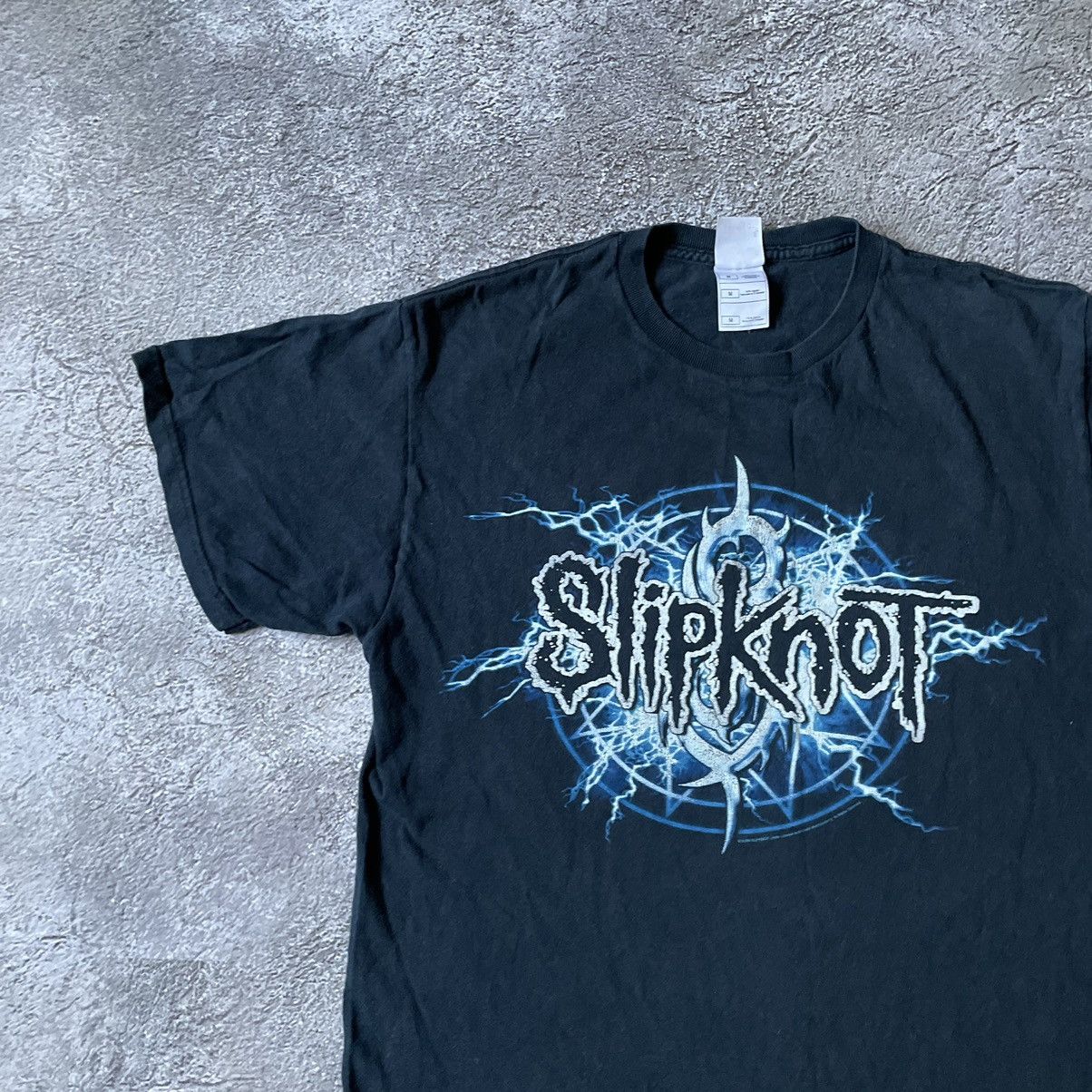 Vintage Vintage 90s Slipknot Graphic Tee Band Punk Grunge Washed M Size US M / EU 48-50 / 2 - 6 Thumbnail