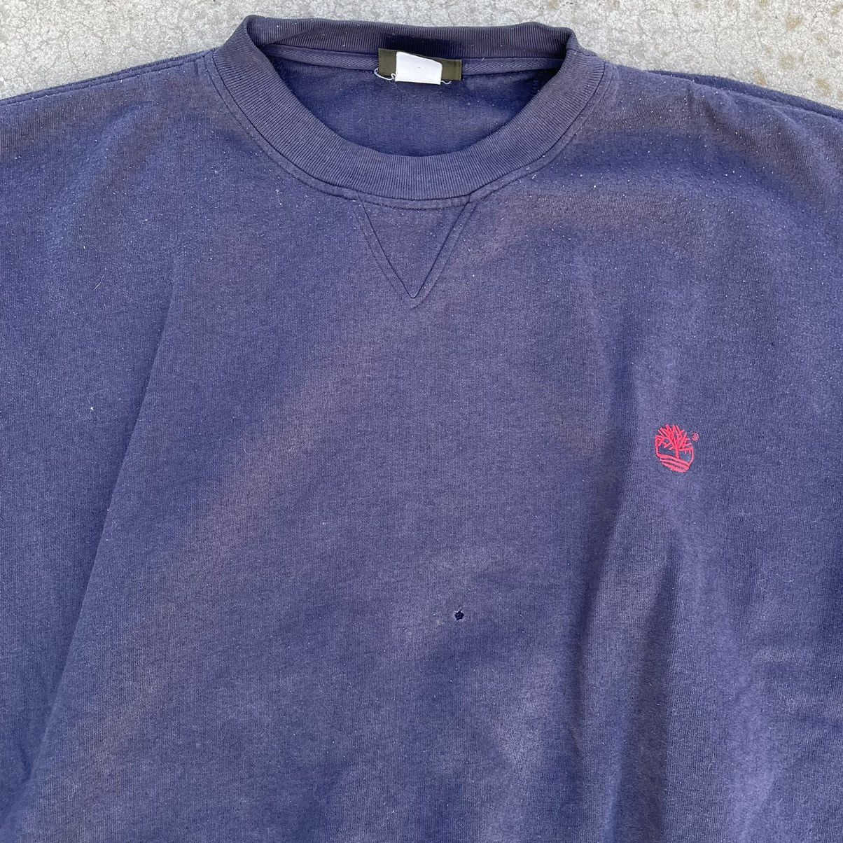 Timberland × Vintage Vintage Timberland Sweatshirt 90s Y2K Streetstyle USA Navy Size US XL / EU 56 / 4 - 4 Thumbnail