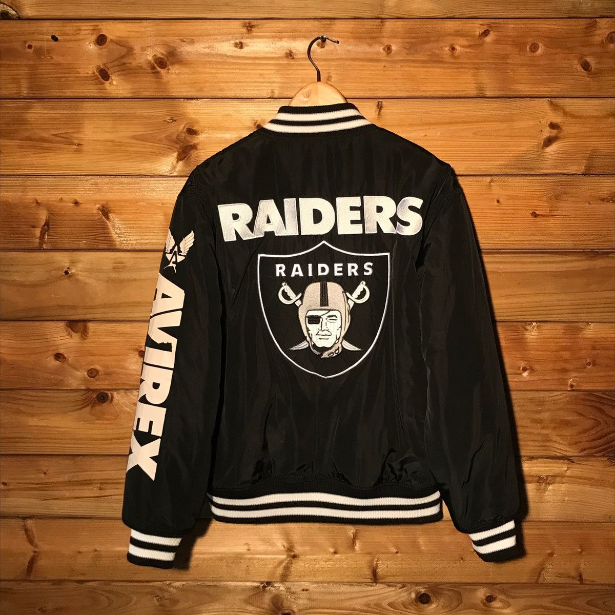 NFL Avirex USA x NFL Raiders bomber jacket | Grailed