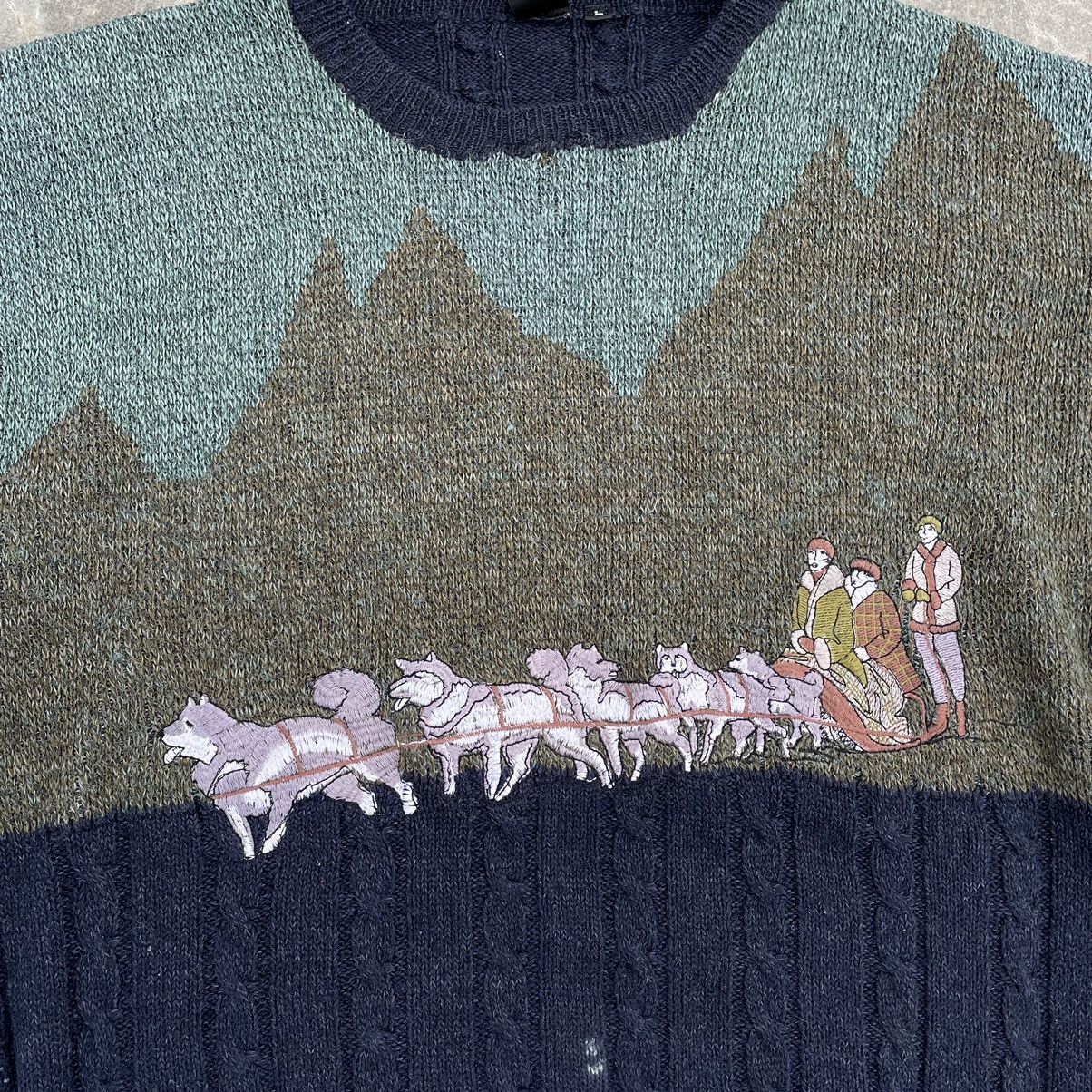 Vintage Vintage Sweater Knit Wool Alaska 90s Streetwear Style USA Size US L / EU 52-54 / 3 - 5 Thumbnail