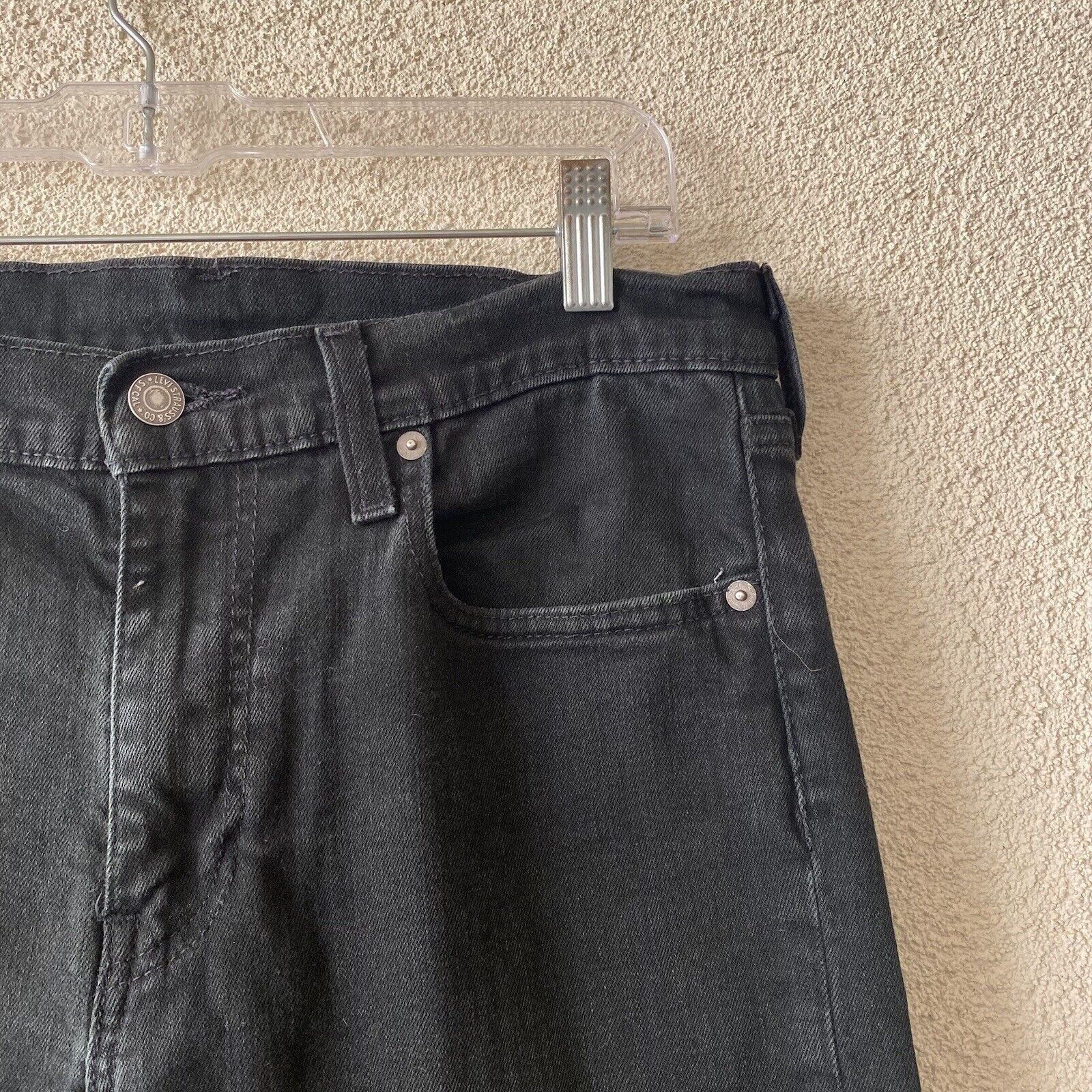 Levi's LEVIS 512 Womens Jeans Black Skinny Taper Stretch Premium Bi Size 31" - 4 Thumbnail