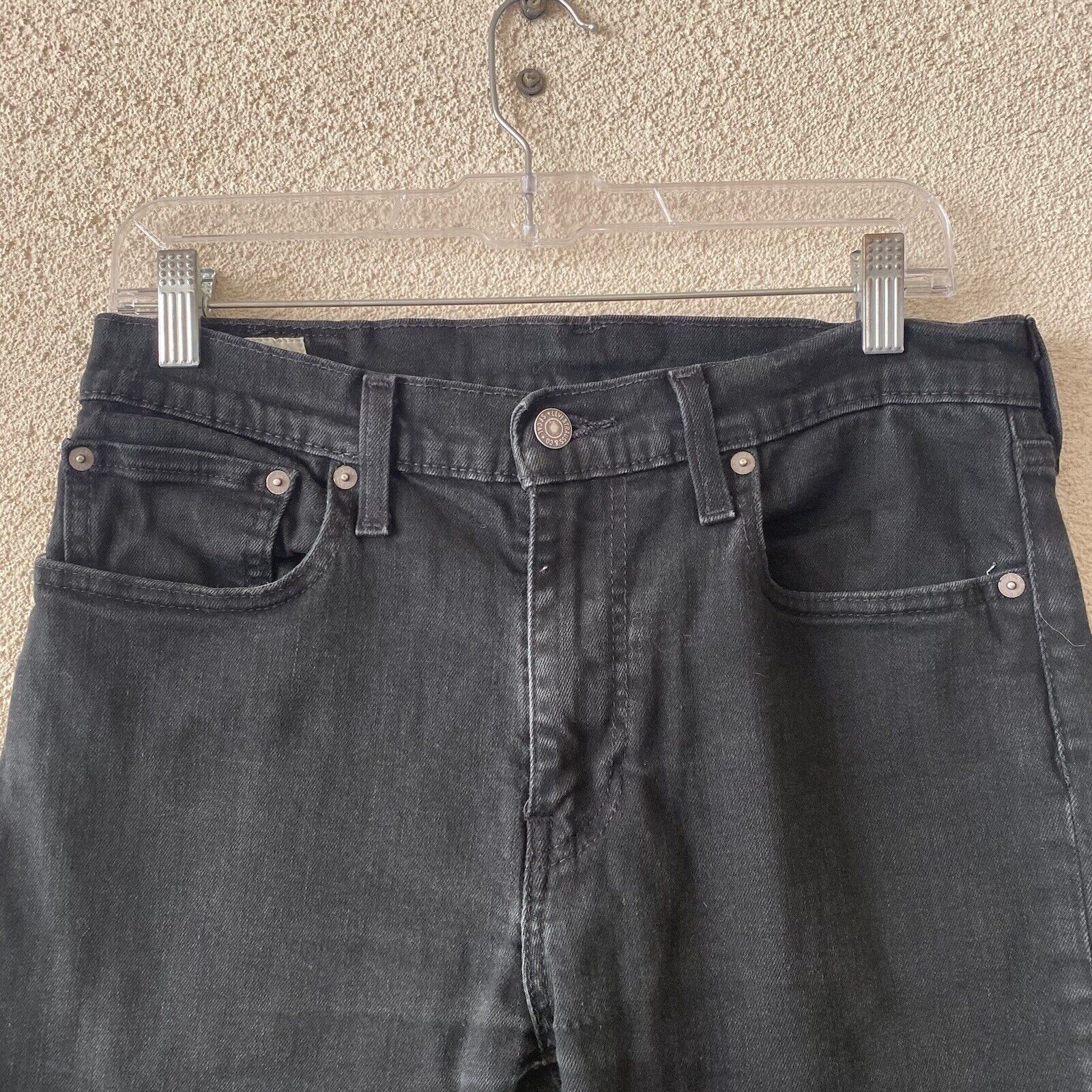 Levi's LEVIS 512 Womens Jeans Black Skinny Taper Stretch Premium Bi Size 31" - 5 Thumbnail