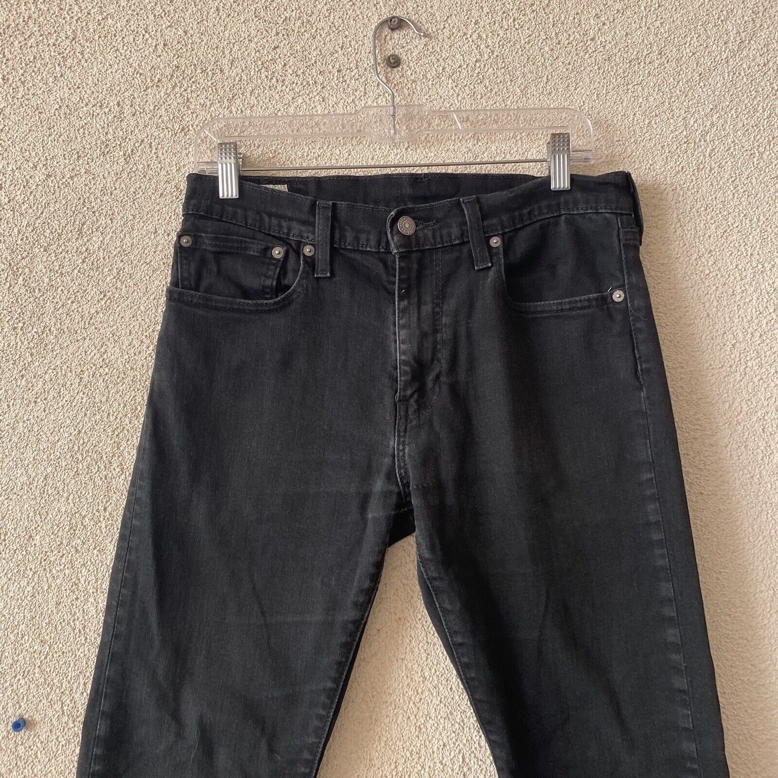 Levi's LEVIS 512 Womens Jeans Black Skinny Taper Stretch Premium Bi Size 31" - 6 Thumbnail