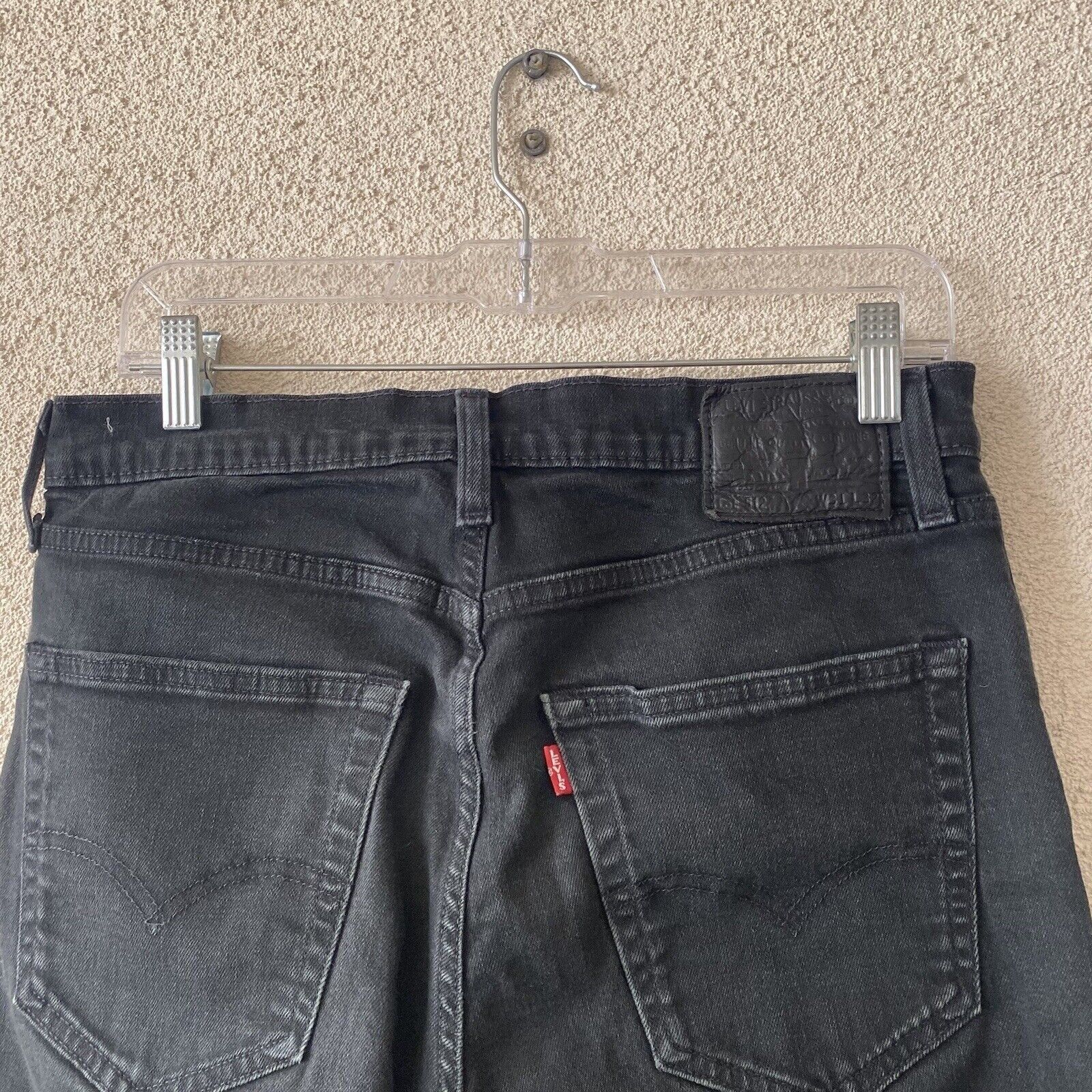 Levi's LEVIS 512 Womens Jeans Black Skinny Taper Stretch Premium Bi Size 31" - 15 Preview