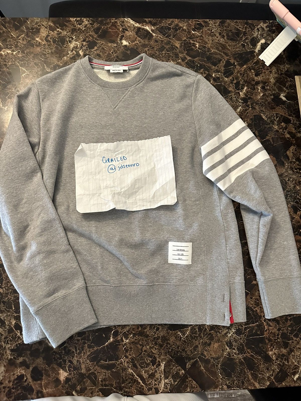 Thom Browne Thom Browne sweatshirt Size US L / EU 52-54 / 3 - 1 Thumbnail