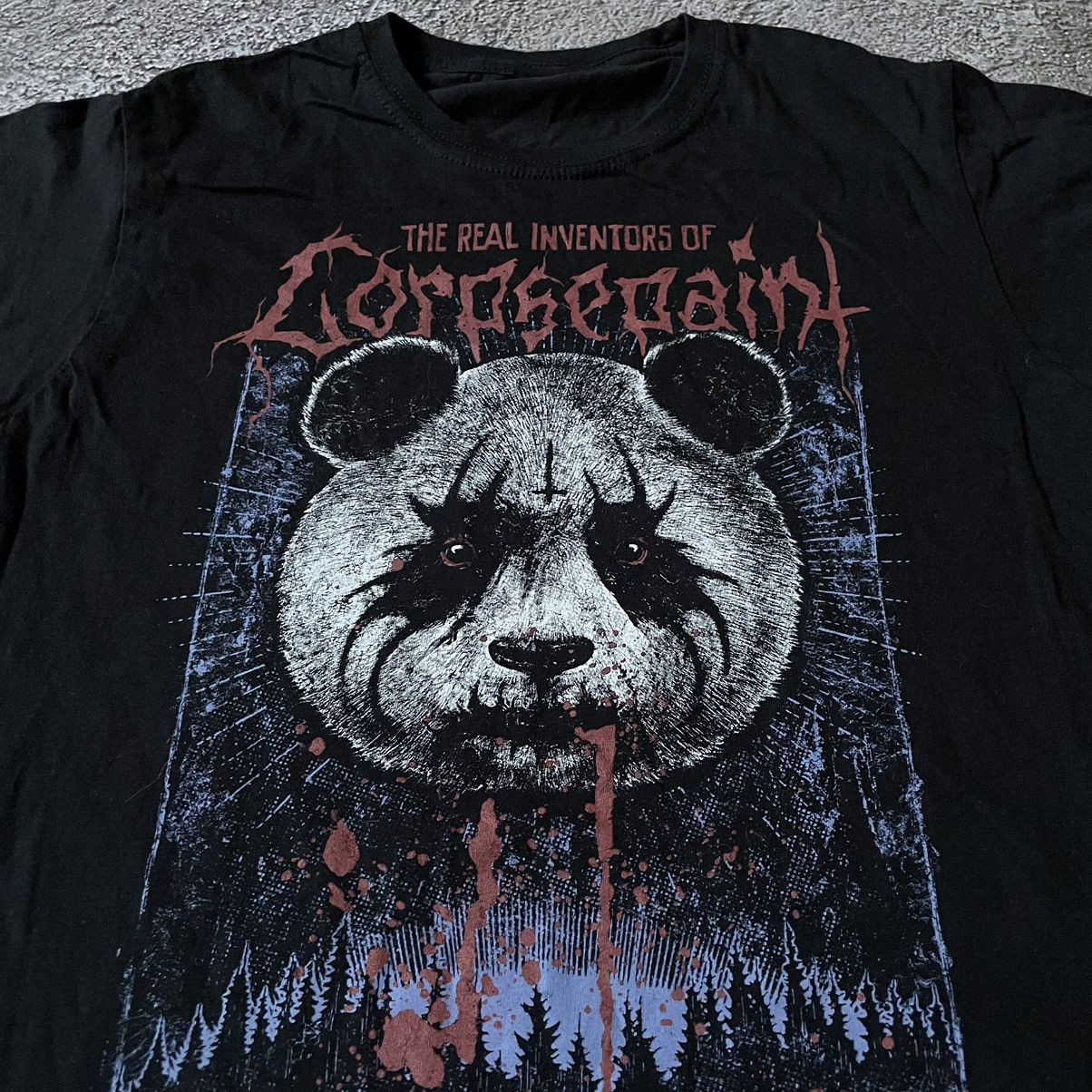 Vintage Vintage Y2K Creepy Panda Graphic Tee Grunge Streetwear M Size US M / EU 48-50 / 2 - 6 Thumbnail
