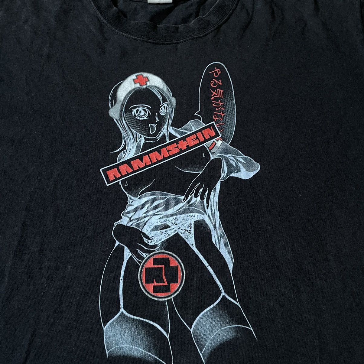Vintage Vintage Y2K Rammstein Graphic Tee Band Tee Grunge Dark L Size US L / EU 52-54 / 3 - 6 Thumbnail