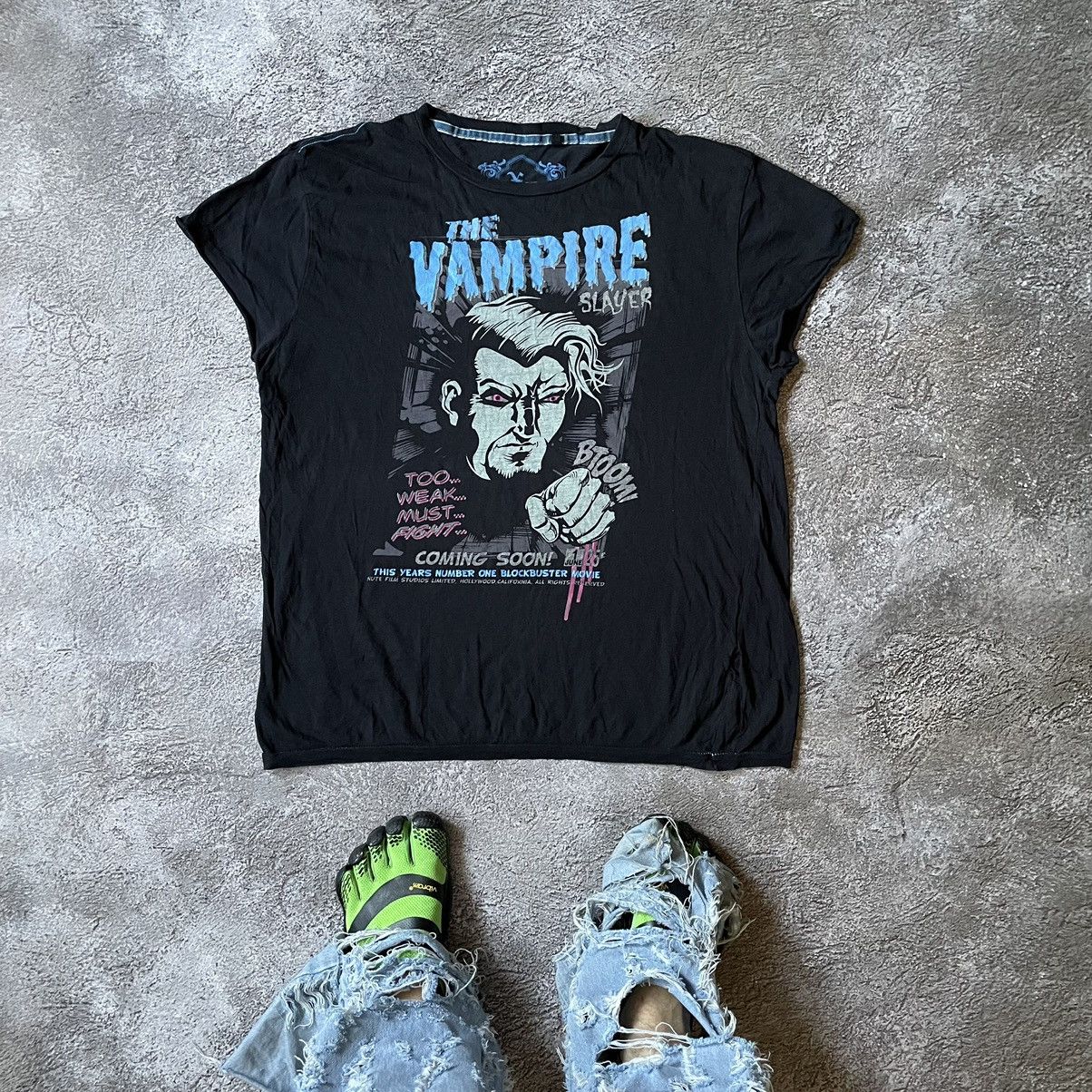 Vintage Vintage Y2K Vampire Graphic Tee Grunge Streetwear Relaxed L Size US L / EU 52-54 / 3 - 1 Thumbnail