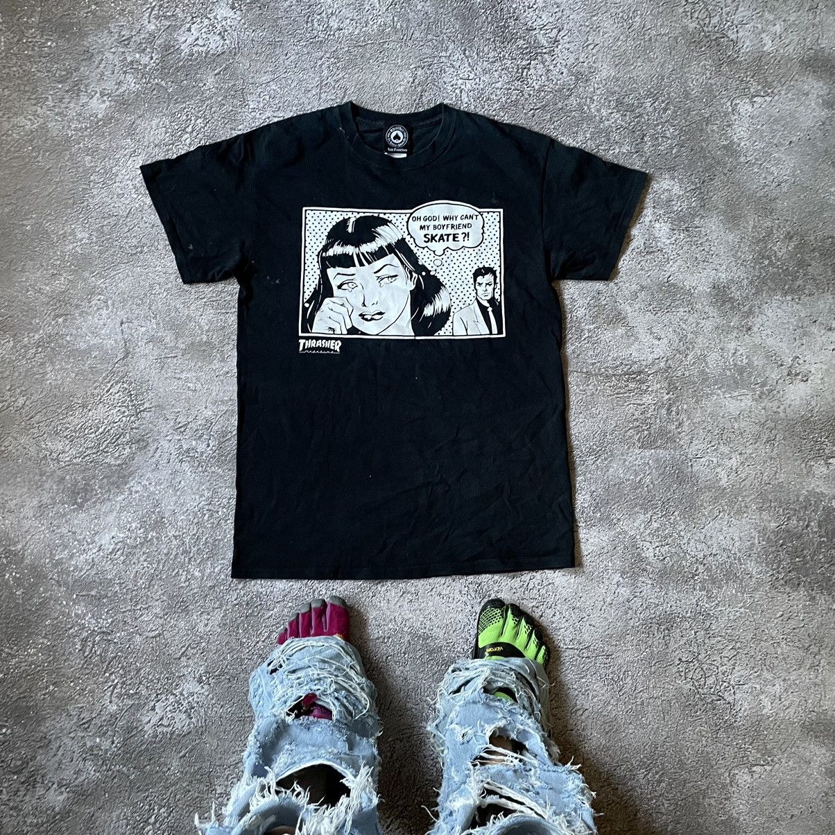 Thrasher Vintage Y2K ADULT FUNNY Tee WHY CANT BOYFRIEND M Size US M / EU 48-50 / 2 - 1 Thumbnail
