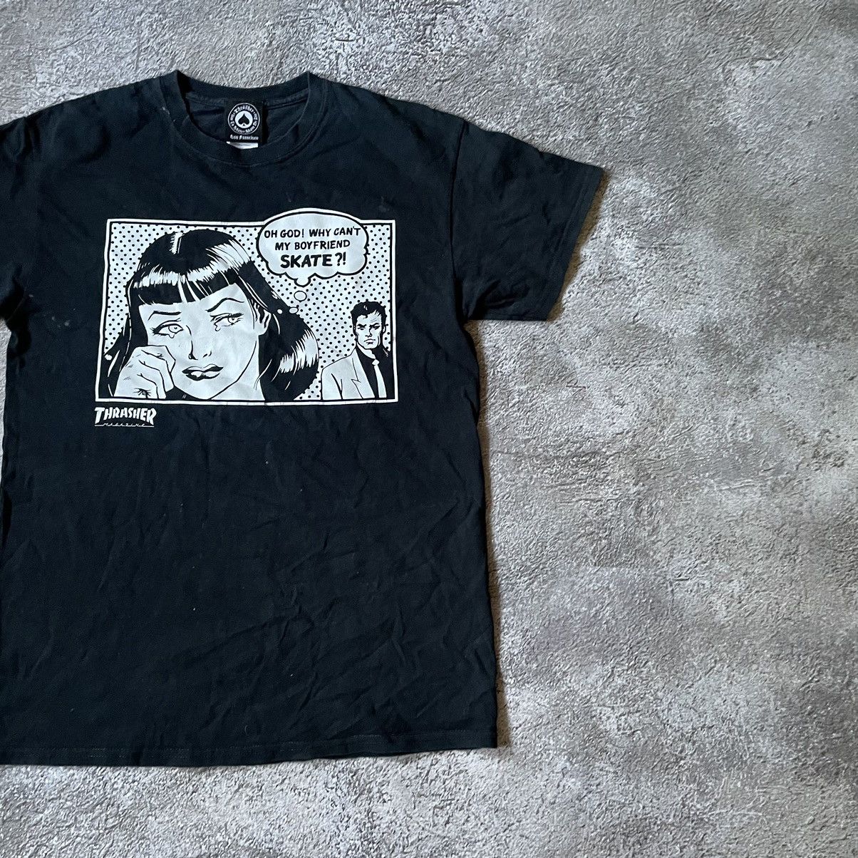 Thrasher Vintage Y2K ADULT FUNNY Tee WHY CANT BOYFRIEND M Size US M / EU 48-50 / 2 - 2 Thumbnail
