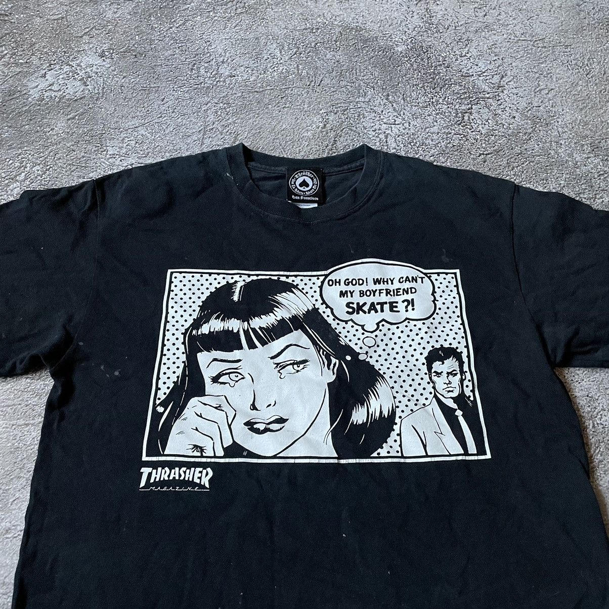 Thrasher Vintage Y2K ADULT FUNNY Tee WHY CANT BOYFRIEND M Size US M / EU 48-50 / 2 - 5 Thumbnail