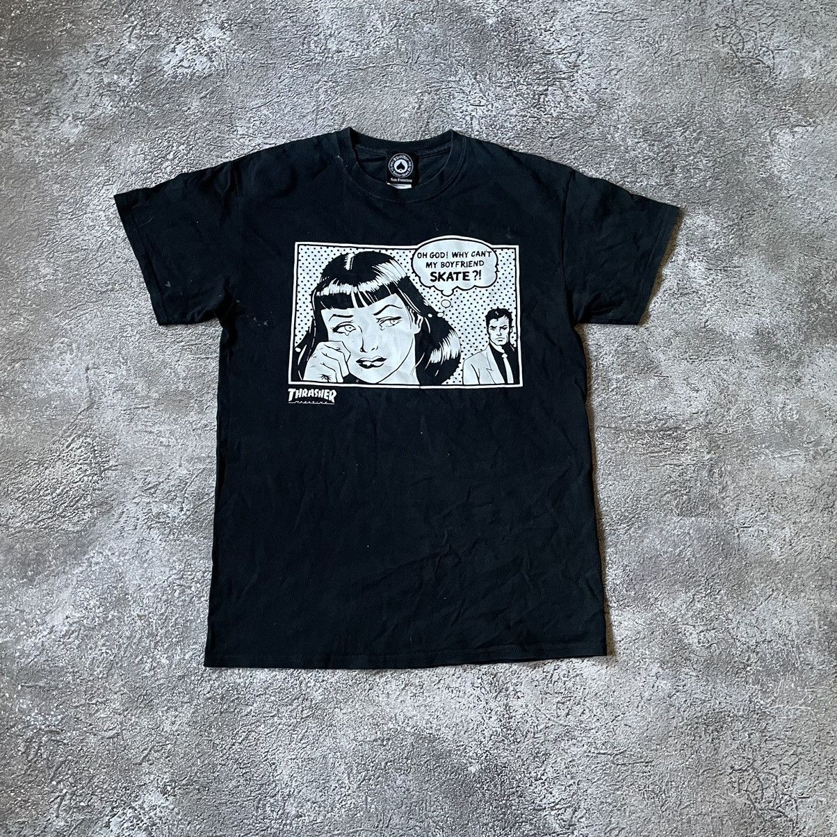 Thrasher Vintage Y2K ADULT FUNNY Tee WHY CANT BOYFRIEND M Size US M / EU 48-50 / 2 - 3 Thumbnail