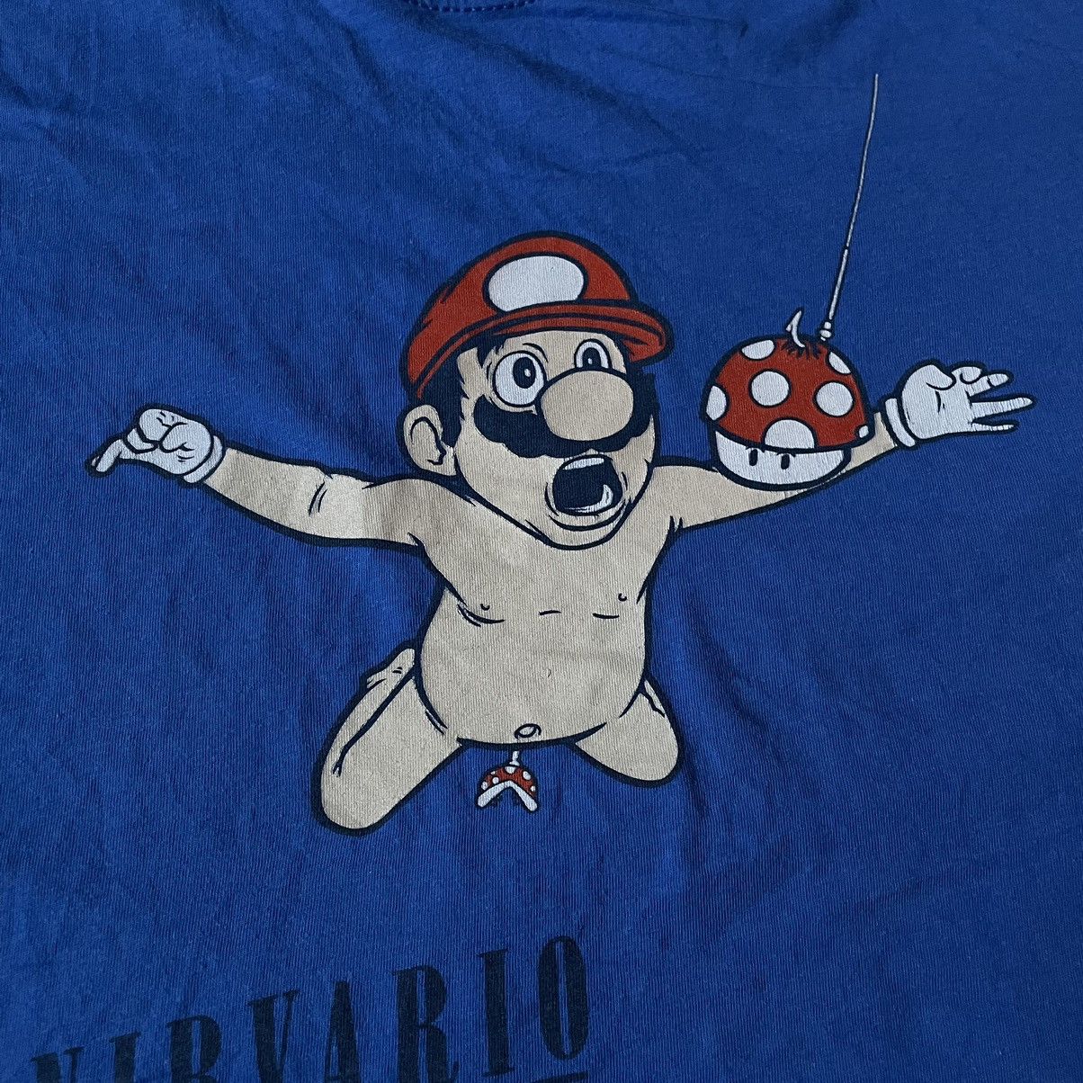 Vintage Vintage Y2K Graphic Tee Sun Faded Streetwear Blue Tapered M Size US M / EU 48-50 / 2 - 7 Thumbnail