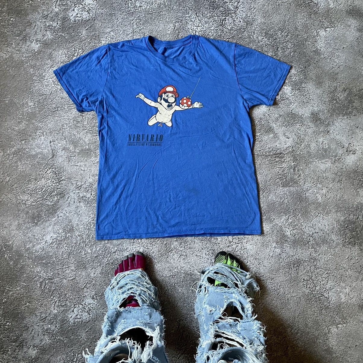 Vintage Vintage Y2K Graphic Tee Sun Faded Streetwear Blue Tapered M Size US M / EU 48-50 / 2 - 1 Thumbnail