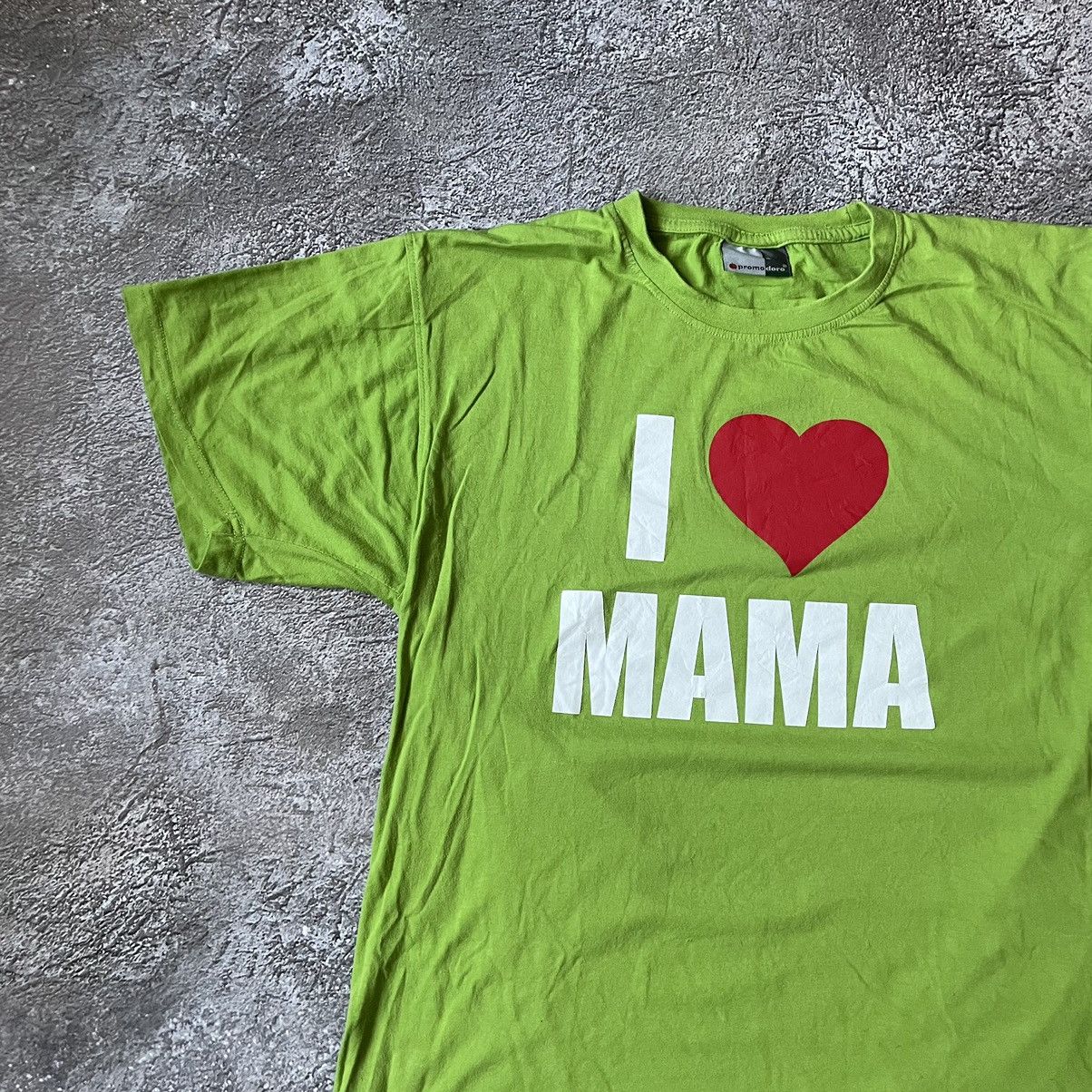 Vintage Vintage Y2K Lime Green Graphic Tee I Love Mama Slogan XL Size US XL / EU 56 / 4 - 4 Thumbnail