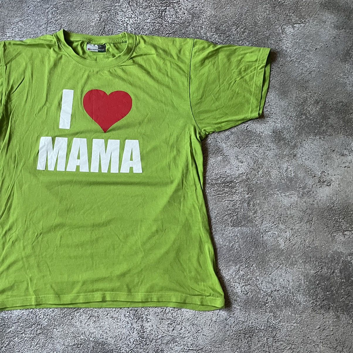 Vintage Vintage Y2K Lime Green Graphic Tee I Love Mama Slogan XL Size US XL / EU 56 / 4 - 3 Thumbnail