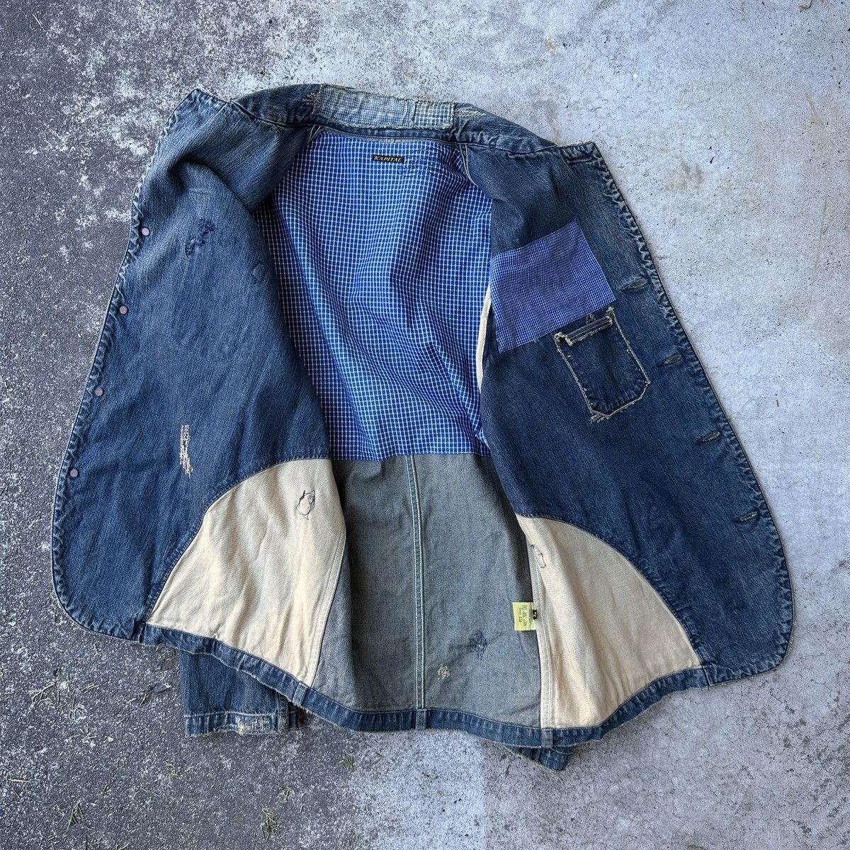 Kapital Kountry Old man and the sea Pasadena Studded Sailor boro chore coat Size US M / EU 48-50 / 2 - 14 Thumbnail